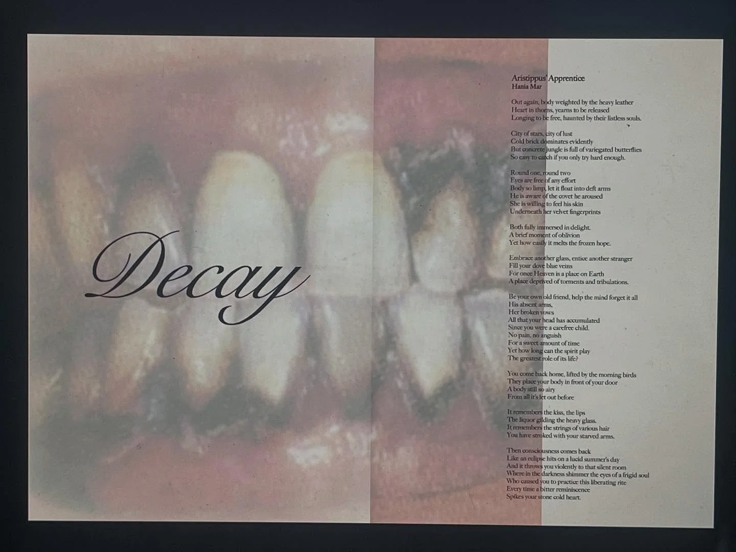 Page 56-57 of issue two
Ft. Contributor Hania Mar
Issue two is officially in its final stages