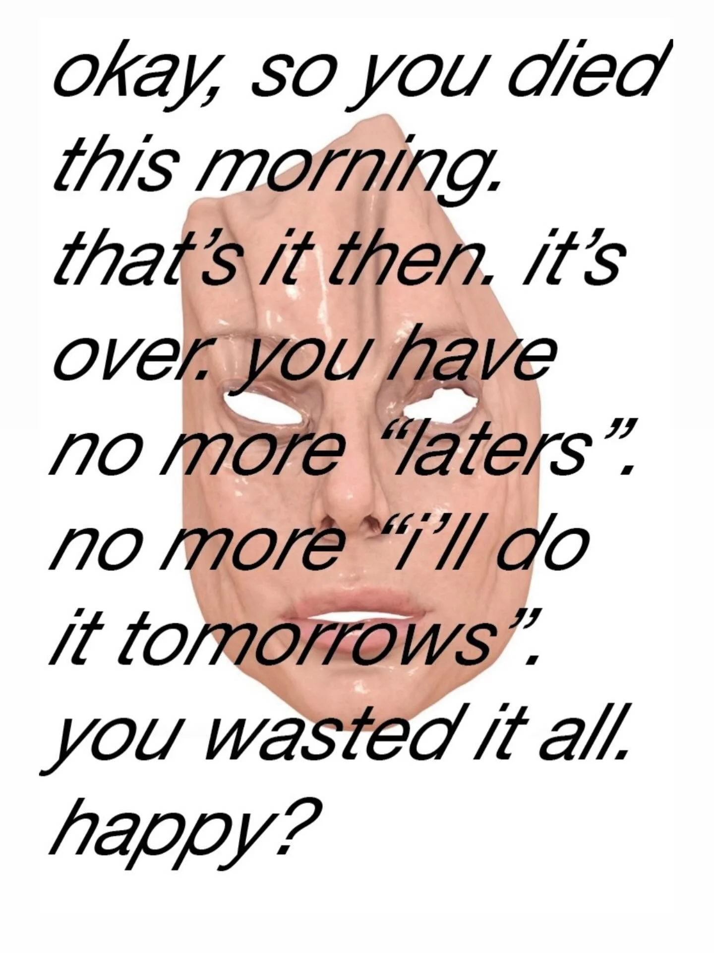 I don't care about your feelings
Art by Gesichter Ziehen in TUSH Magazine
Words by us, sorry x