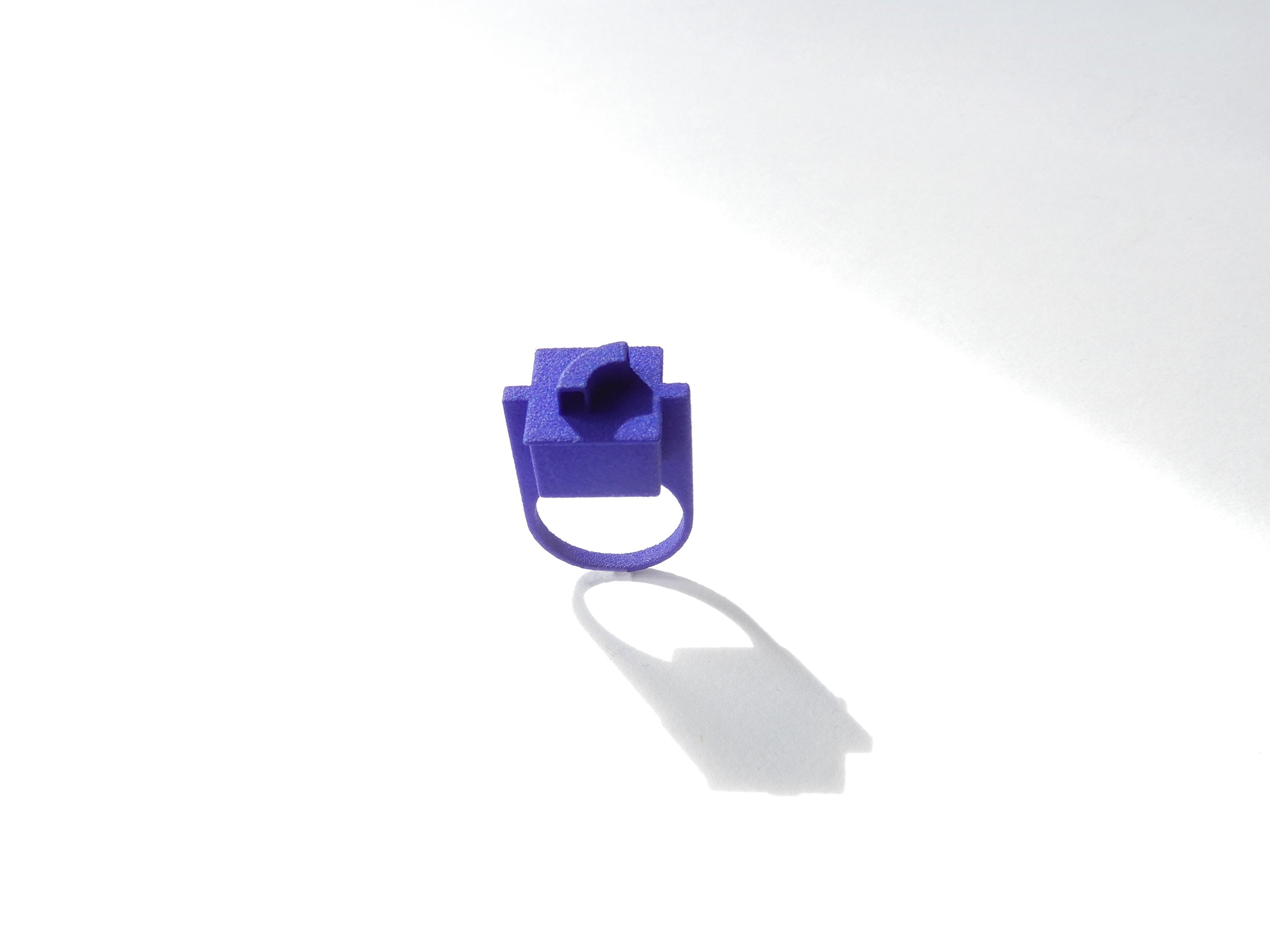 all blue 3d printed square ring 5.jpg