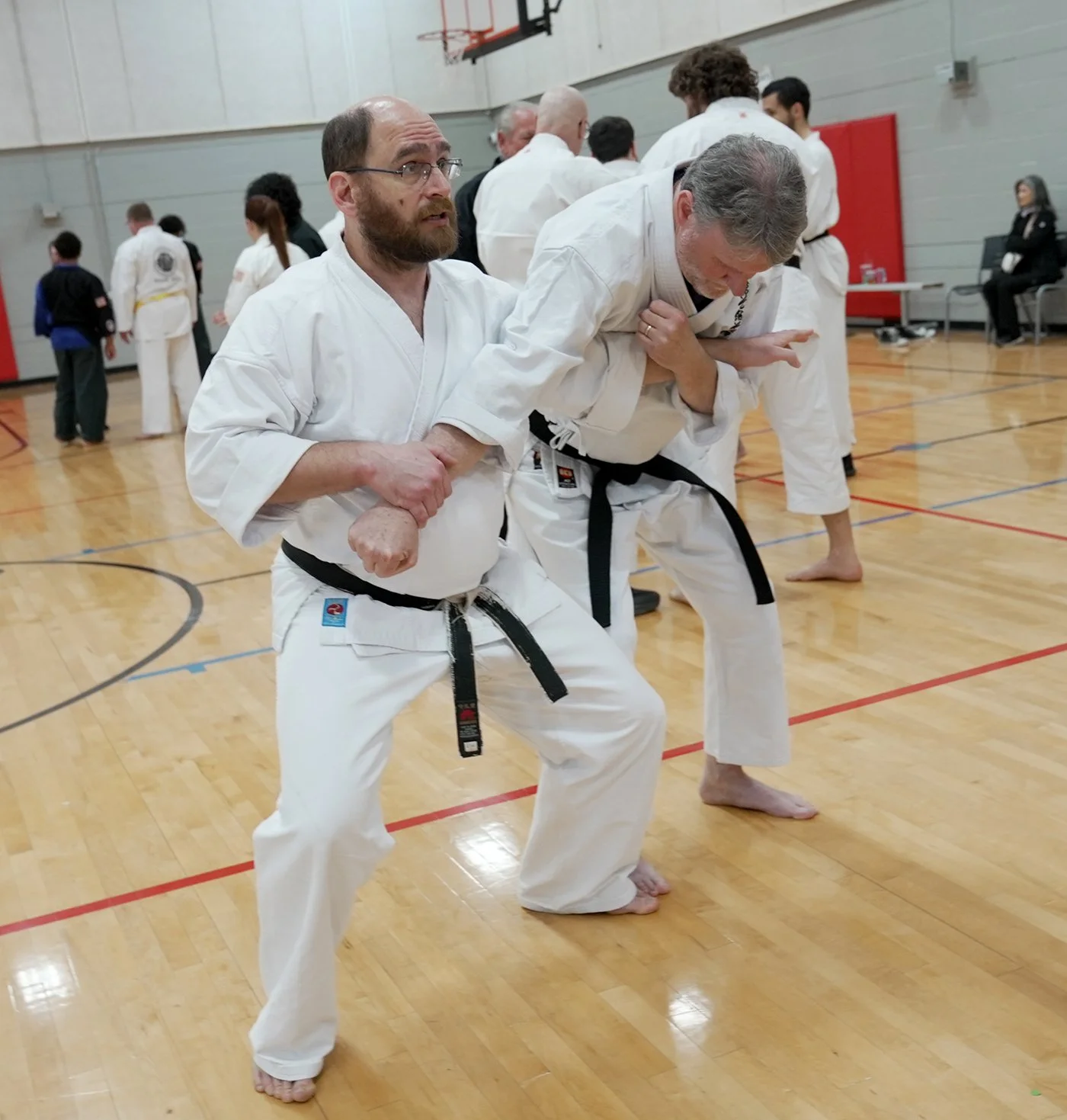 Alex Brandt and Randy Shine training at the 50th event.