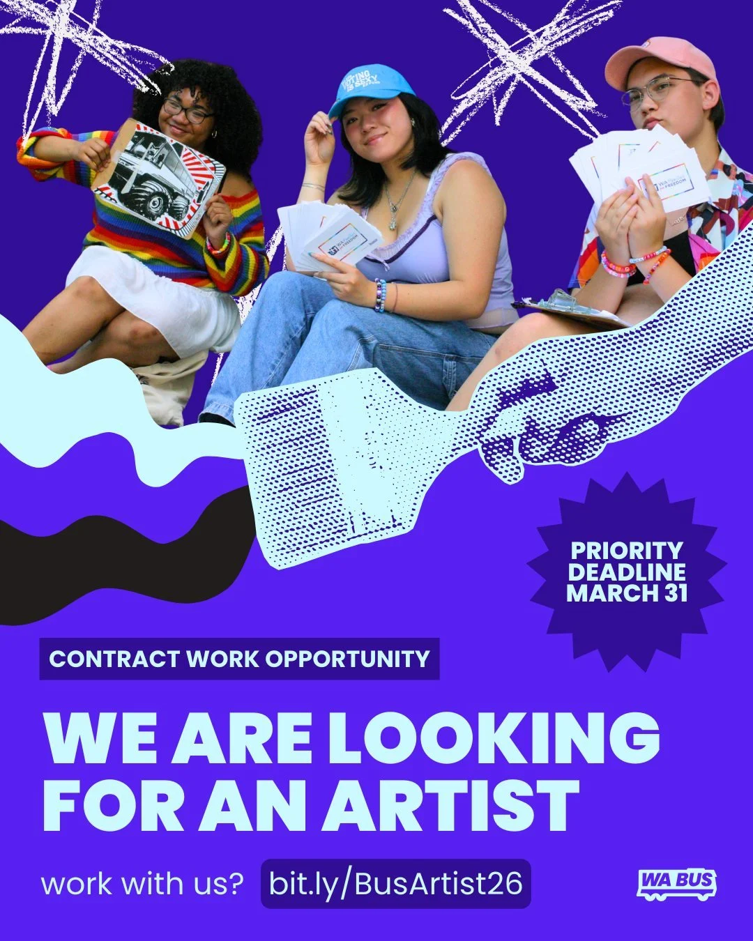 we're looking for an artist 🎨🖌🖼

as we ramp up our work&mdash;we want to capture the cultural zeitgeist of our northwest youth communities! we're seeking to contract a digital artist to design fun, youth-focused stickers, t-shirts, and other physi