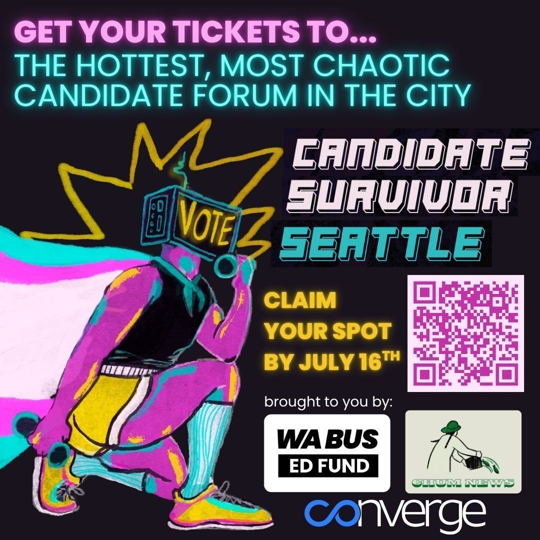 All aboard the Bus for an evening of summer fun, hot topics, and great conversations!! Hear first hand from your local leaders and running candidates on Seattle's most pressing issues, interests, and more at the Washington Bus' Annual Candidate Survi
