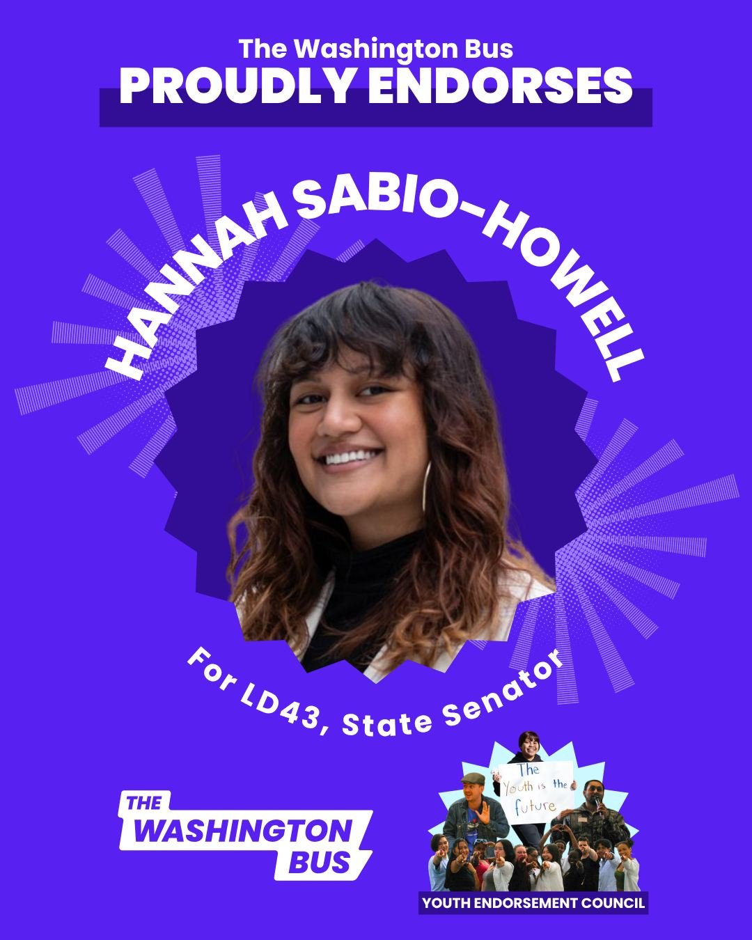 Hannah Sabio-Howell is a labor leader, biker, renter, and transit rider who has organized around some of the largest wins for workers in Washington State. As a former Communications Director for Working Washington and Communications Specialist for th