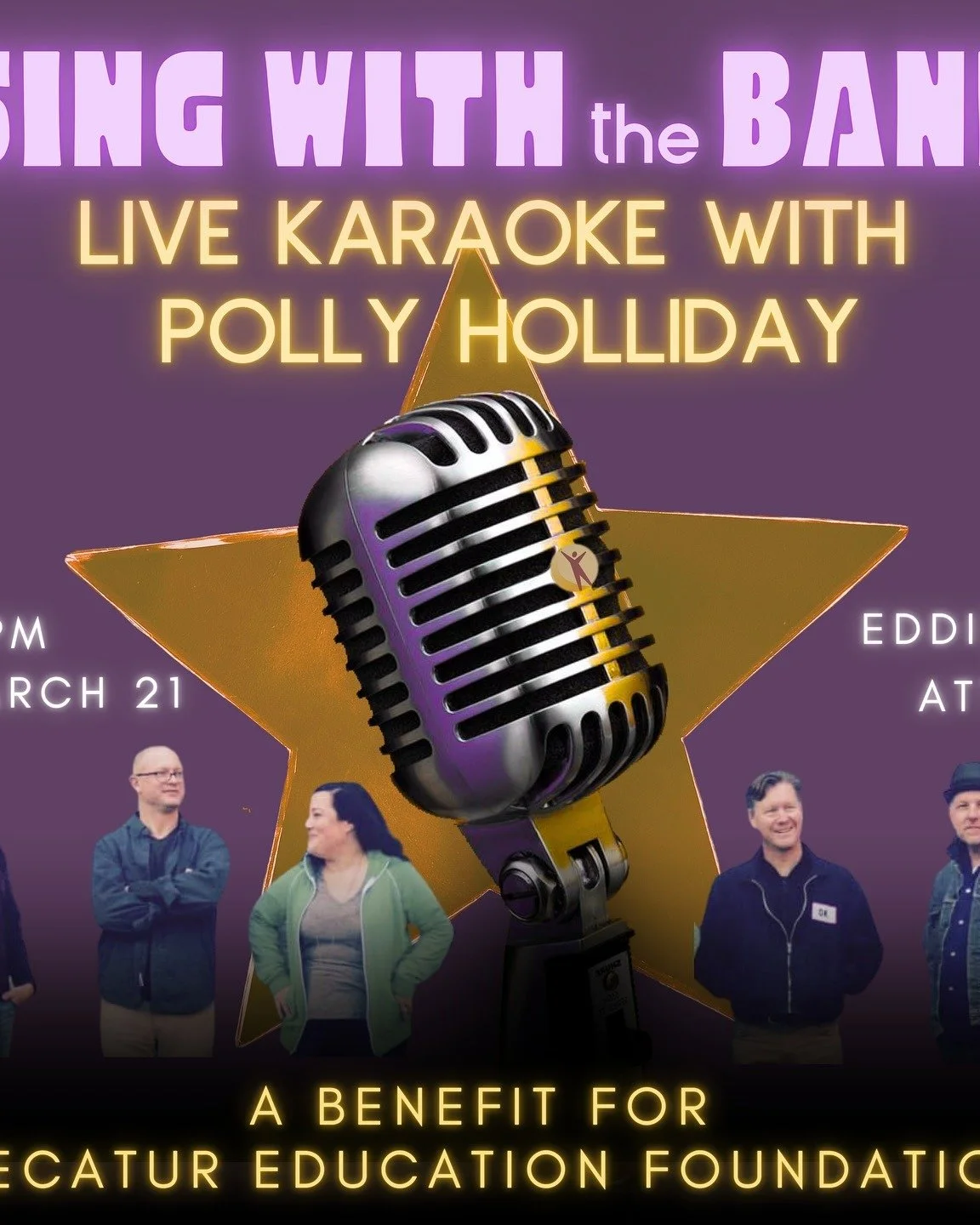 Join us for two great events at Eddie's Attic in March. Get your tickets now for the DEF benefit, Sing With The Band on March 21 at 7pm. And Amplify Decatur is hosting a DHS student Battle of the Bands at Eddie's on 3/28. Winner will earn $500 and th