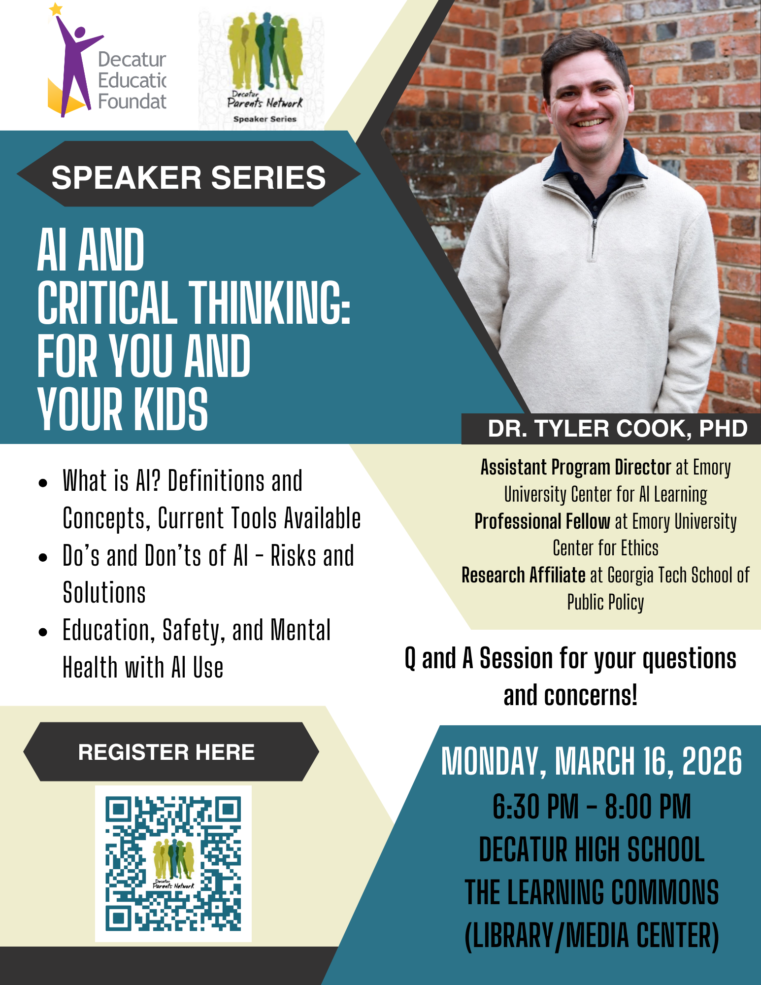 Speaker Series: AI and Critical Thinking