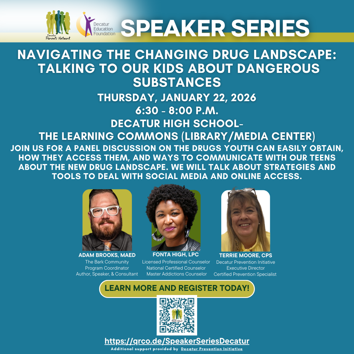 Watch event recording: Navigating the Changing Drug Landscape: Talking with Our Kids About Dangerous Substances&nbsp;&nbsp;