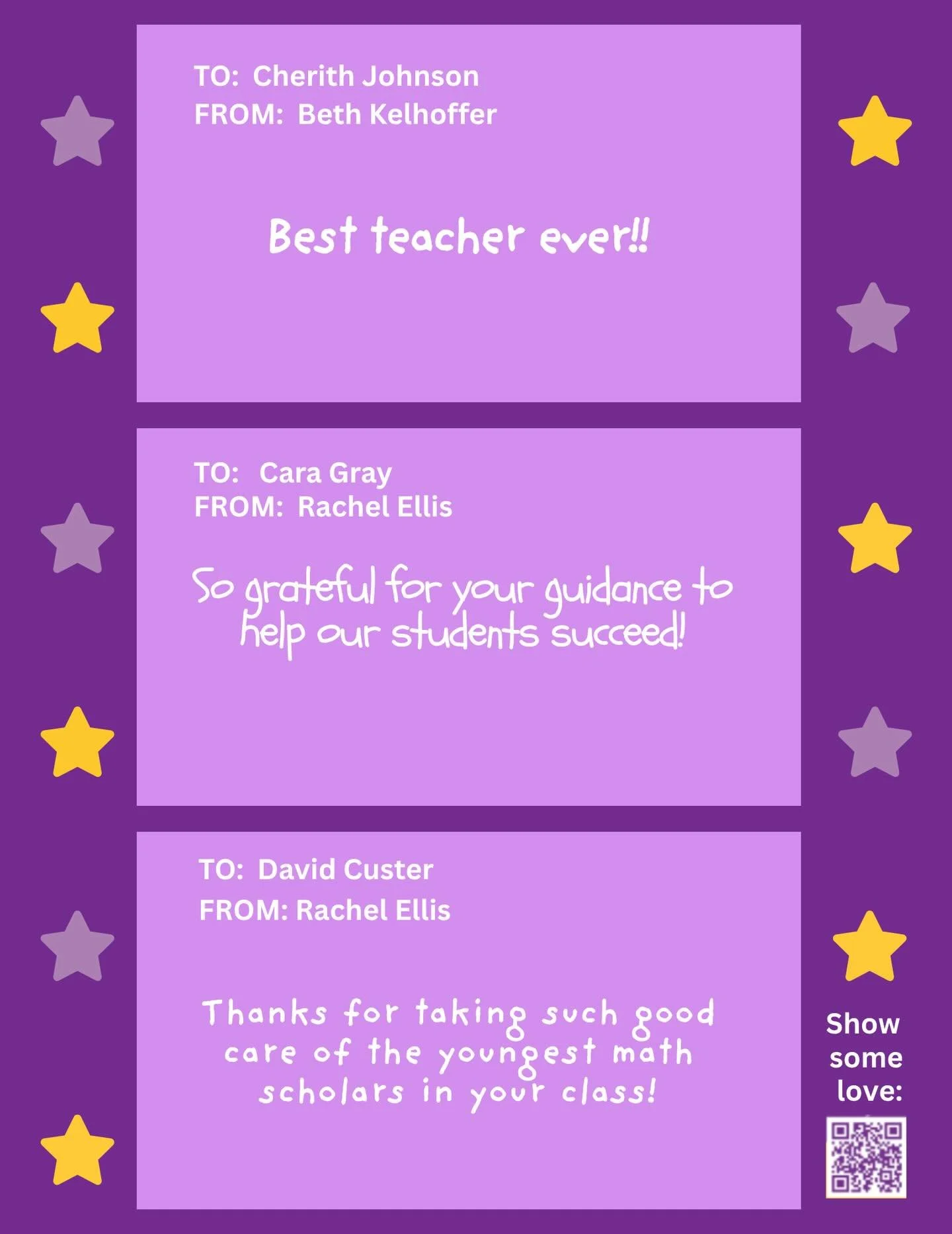 💜💛Feel Good Friday💛💜

We LOVE reading your tributes, and we know these recipients will too!!

Show some love for our amazing CSD teachers and staff - and for any graduating seniors - by going to www.stepupforteachers.com or using the link in our 