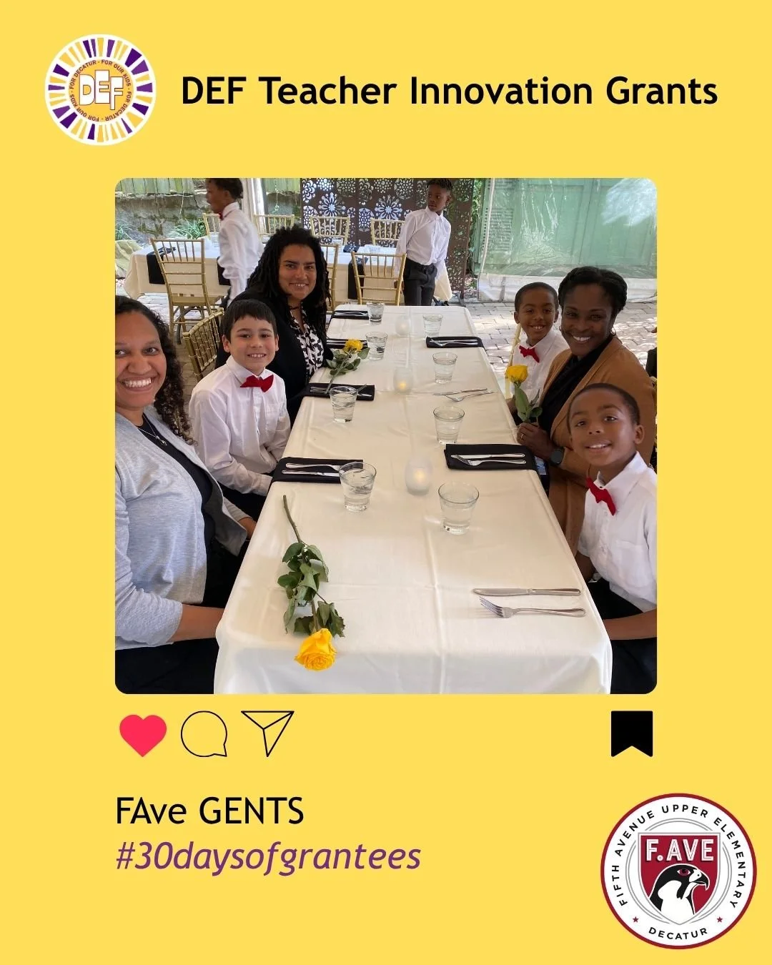 DEF is taking the 30 days of June to celebrate things we funded in the 2025-26 year. We are so proud of the impact we have made in our schools with your support! Follow us throughout the month to see highlights of DEF funding! 

F.Ave principal Derri