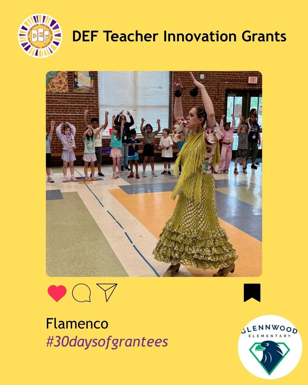DEF is taking the 30 days of June to celebrate things we funded in the 2025-26 year. We are so proud of the impact we have made in our schools with your support! Follow us throughout the month to see highlights of DEF funding!

Sra Ramos received a T