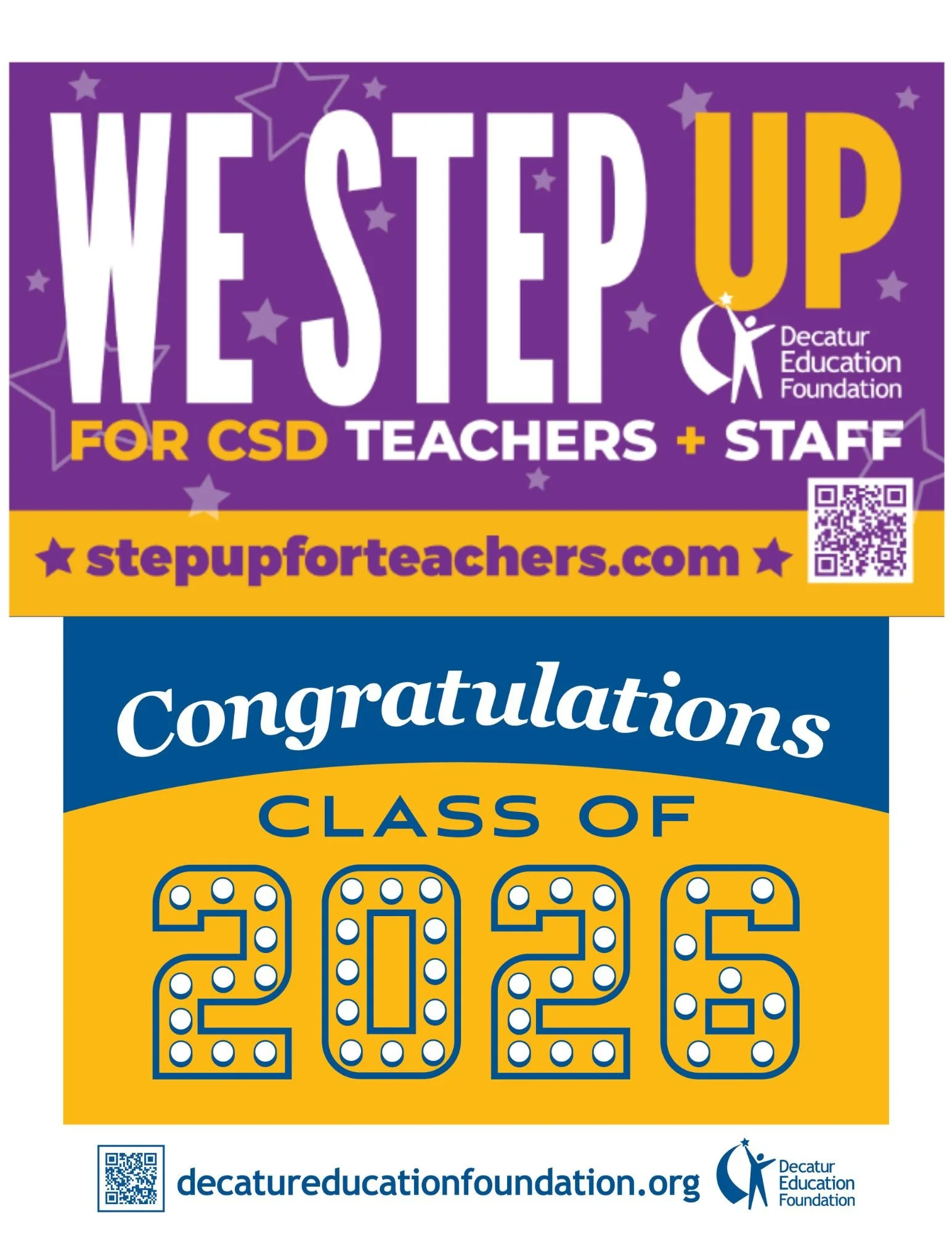 Thank You!  Step Up For Teachers