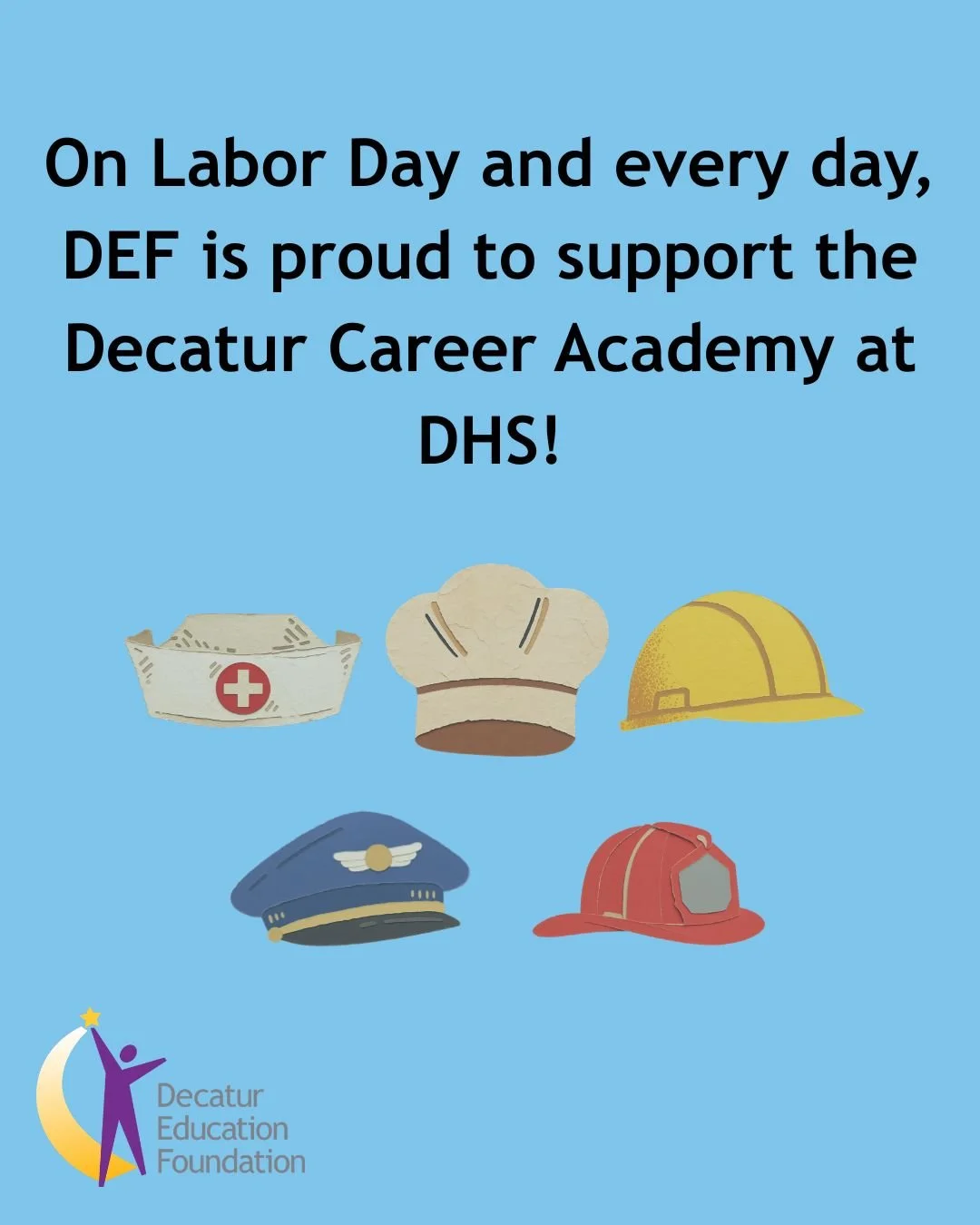 The Decatur Career Academy has students preparing for careers in Architecture, AV, Culinary Arts, Early Childhood Education, Fine Furniture Design, Graphic design, Nursing and MORE! DEF is proud to support the DCA!
