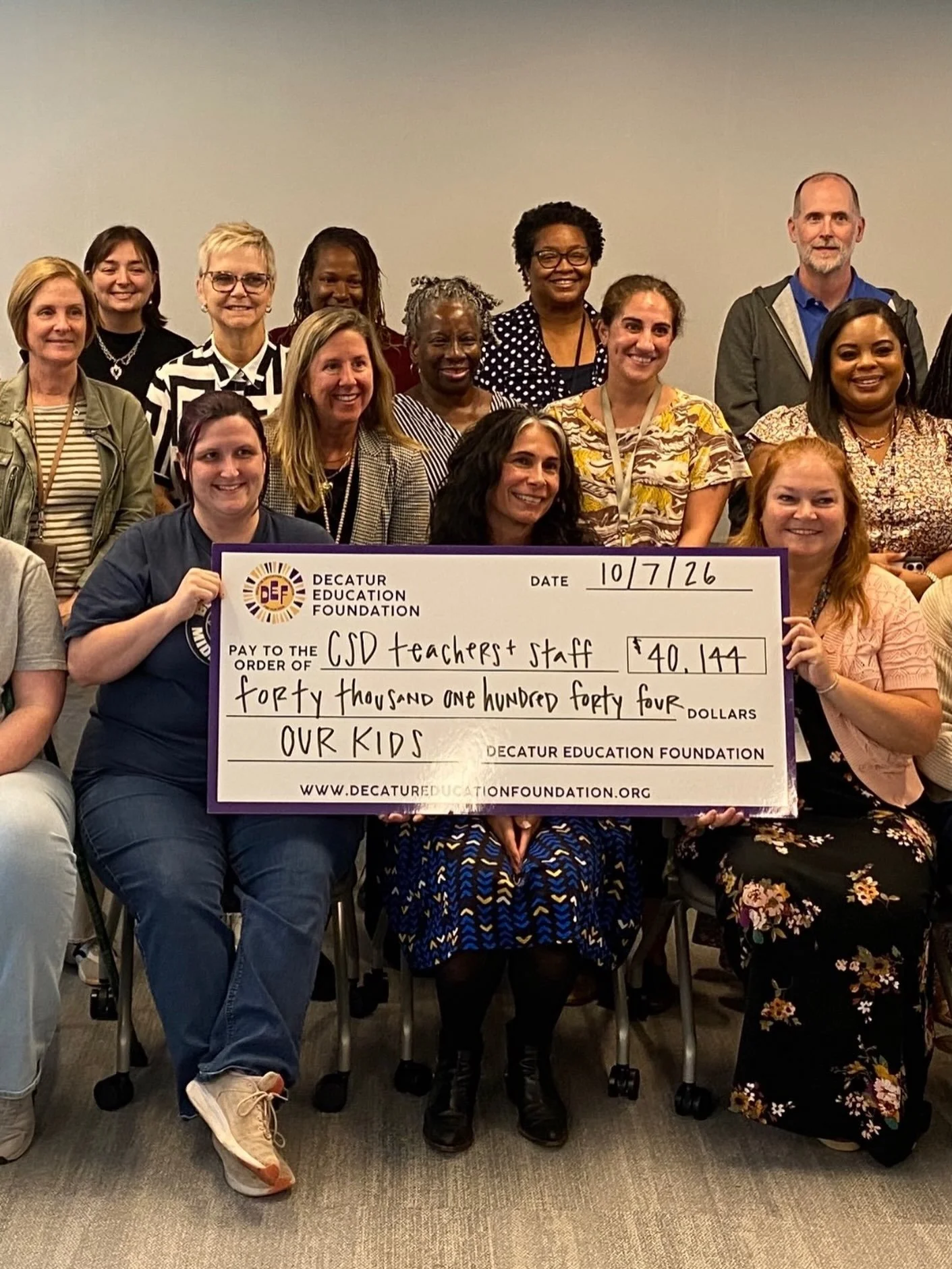On October 7, 2026, Decatur Education Foundation put $40,144.00 into our community with the first cycle of our 2026-2027 Teacher and Staff grants. DEF understands that our teachers and staff know how best to reach ALL our students in creative and ins