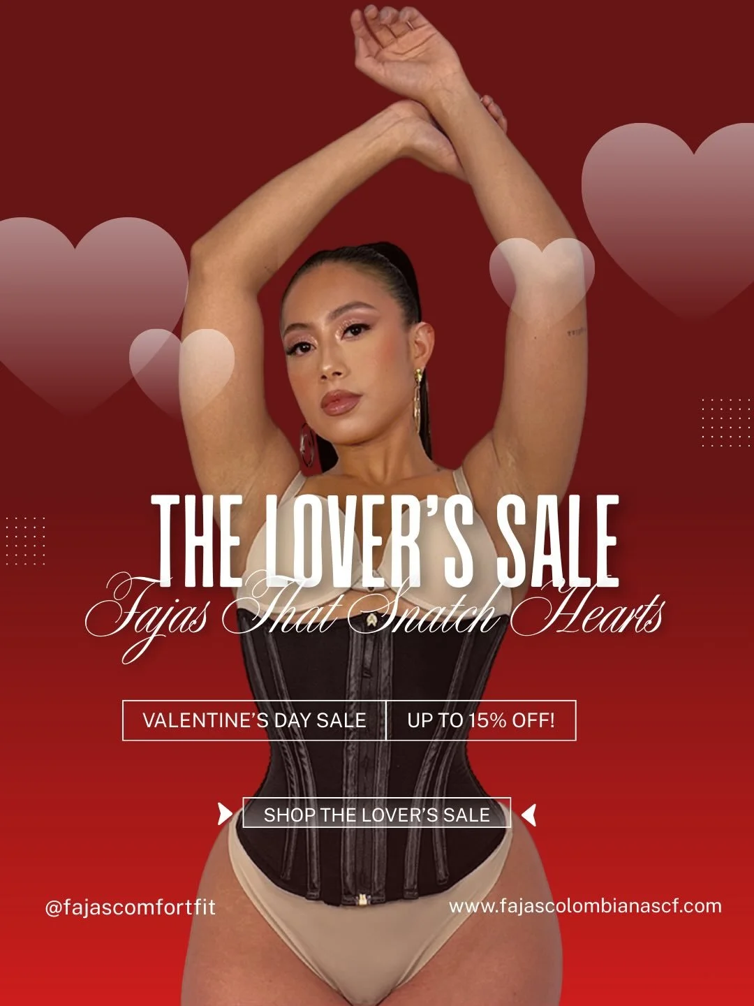 The Lover&rsquo;s Sale 🌹💌 Our new Melange collection will be 15% off!! Everything from full body garments, waist trainers, shorts, and more! While supplies last, you don&rsquo;t want to miss out✨ Sale ends February 28th 💋 #valentinesale #orlandofa