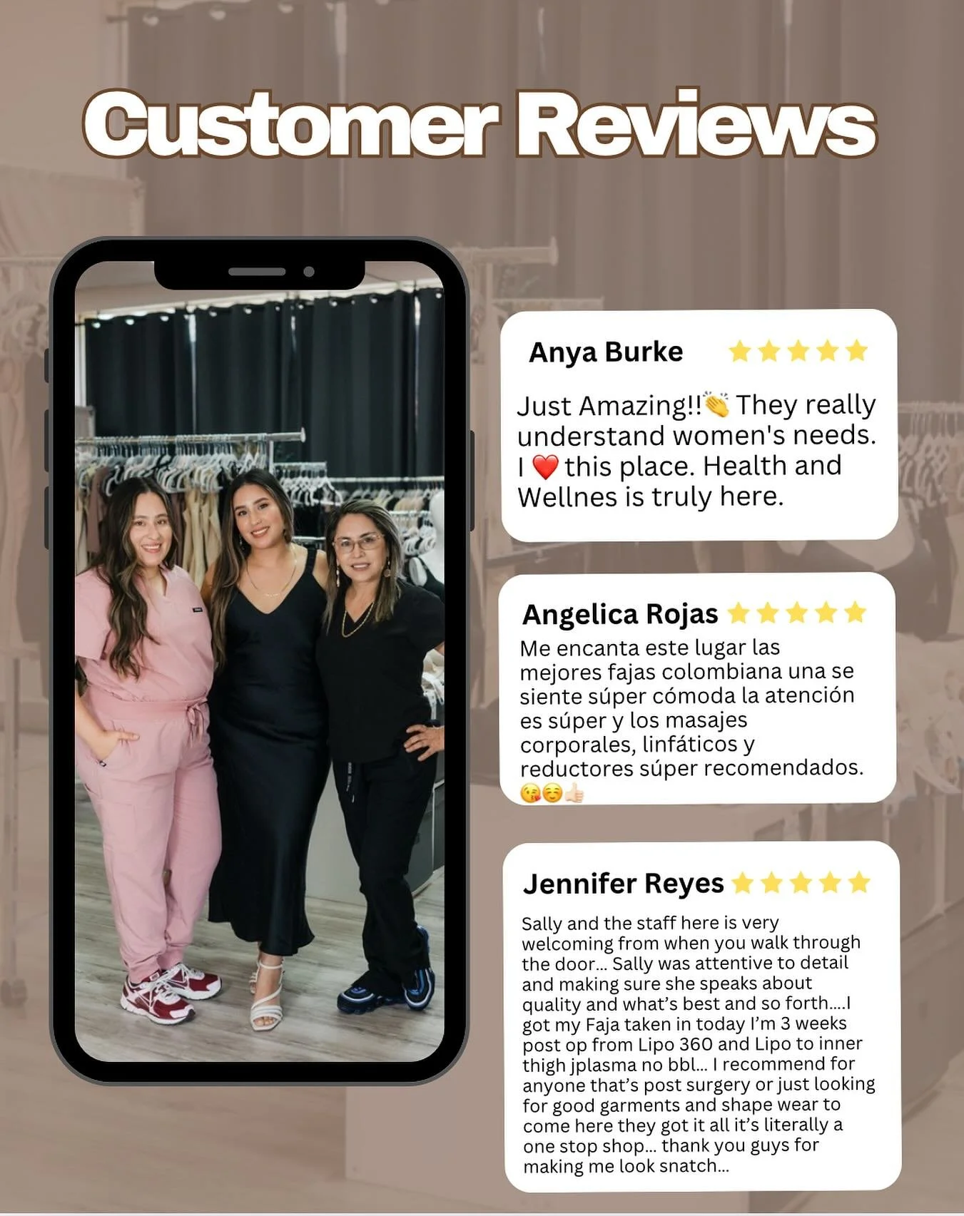 At Fajas Comfort Fit, we&rsquo;re more than just a retail shop &mdash; we&rsquo;re here to support you every step of the way. 
Whether you're on a cosmetic, medical, or weight loss journey, we've got you covered! We're your one-stop shop for all thin