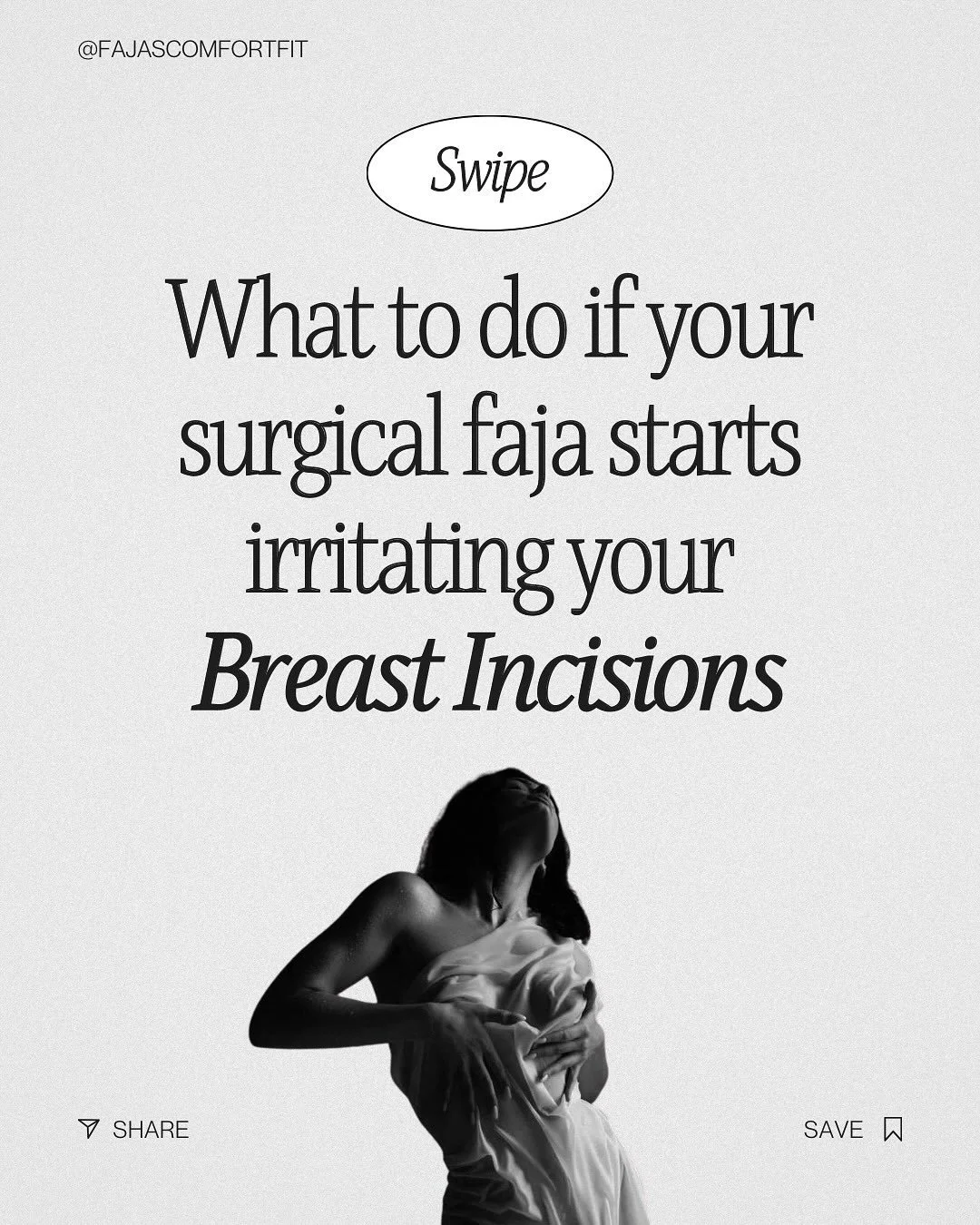 After surgery, your faja should support&mdash;not harm&mdash;you. But if it&rsquo;s rubbing, pressing, or irritating your incisions, it&rsquo;s time to make adjustments ASAP to protect your healing ❤️&zwj;🩹 

📣If you do see any type of suture openi