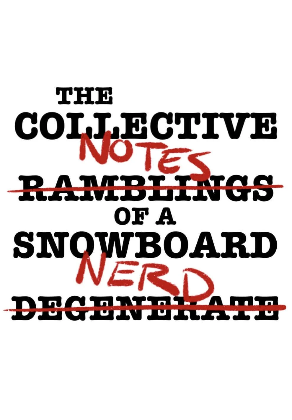 Welcome to “The collected notes of a snowboard nerd”