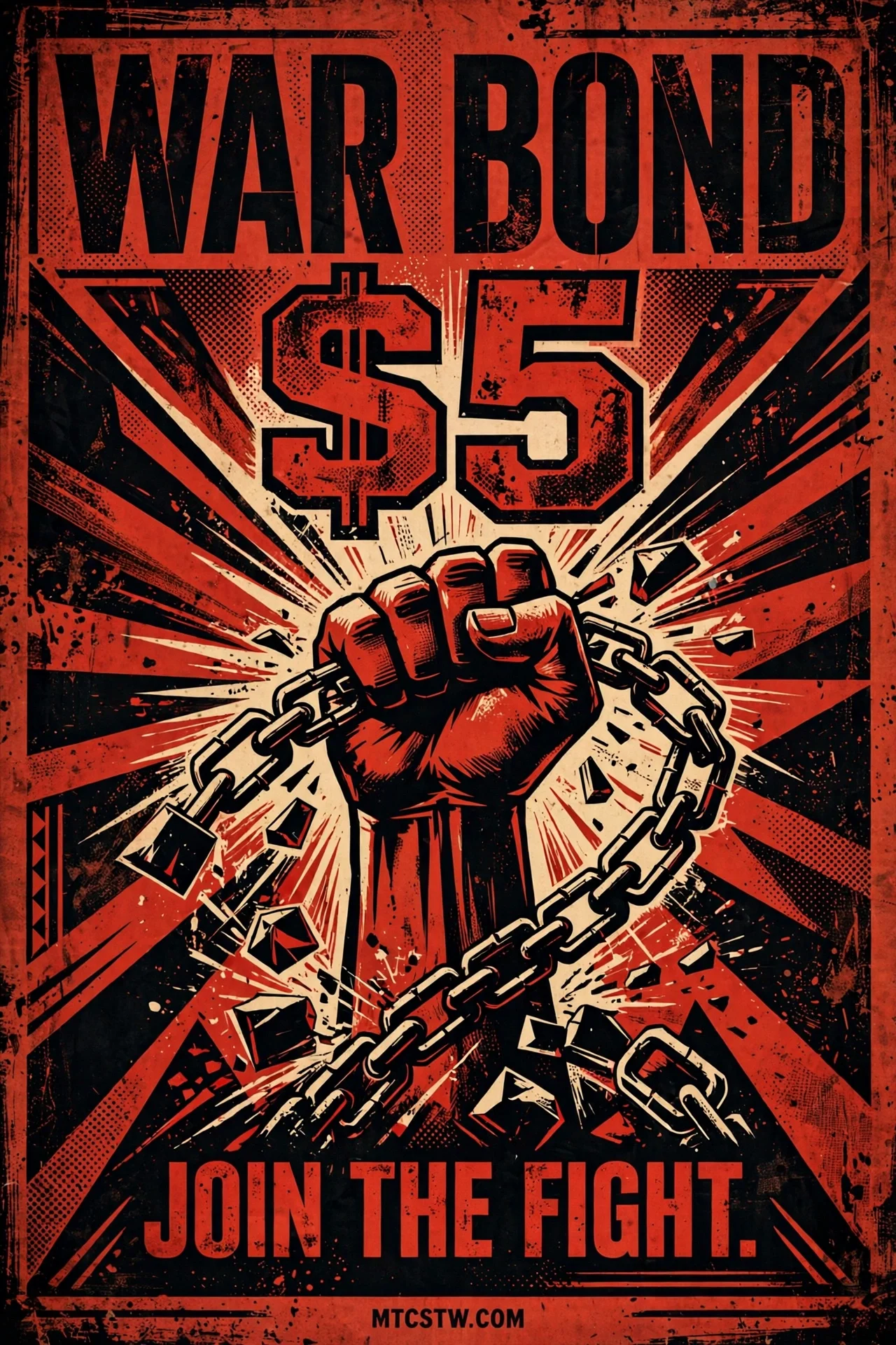 War Bond $5 — JOIN THE FIGHT. MTCSTW.COM