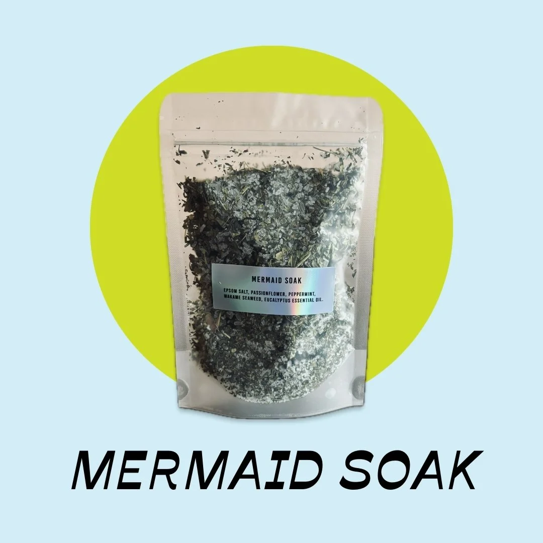 MERMAID SOAK ••• seaweed bath or foot soak with wakame, peppermint, and eucalyptus