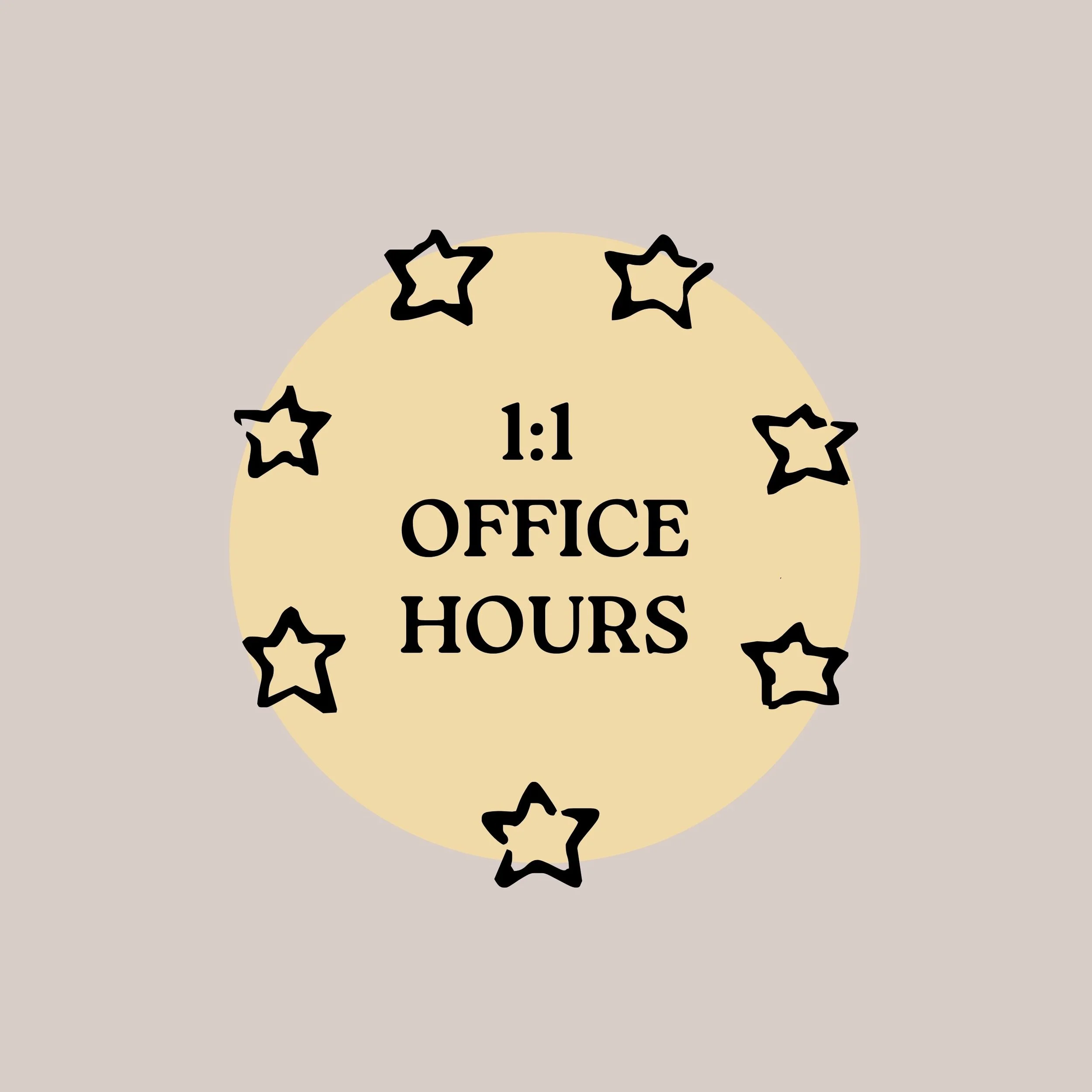 1:1 Office Hours
