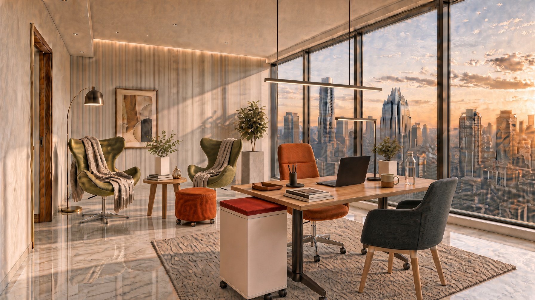 home office, apartment living