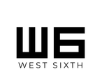 Logo with bold black letters 'W6' and smaller text 'WEST SIXTH' underneath.