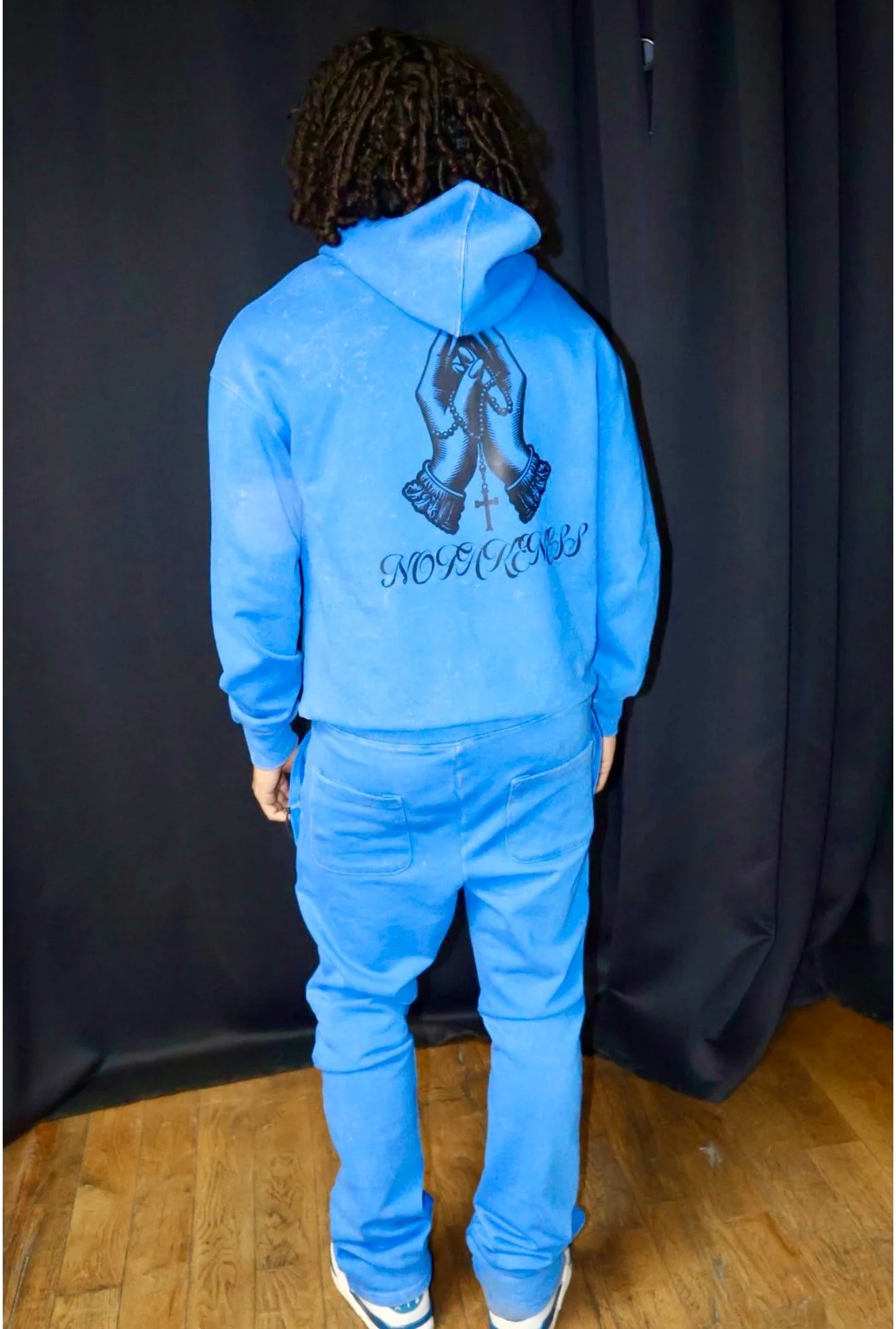 Blue Prayer Hands Sweatsuit