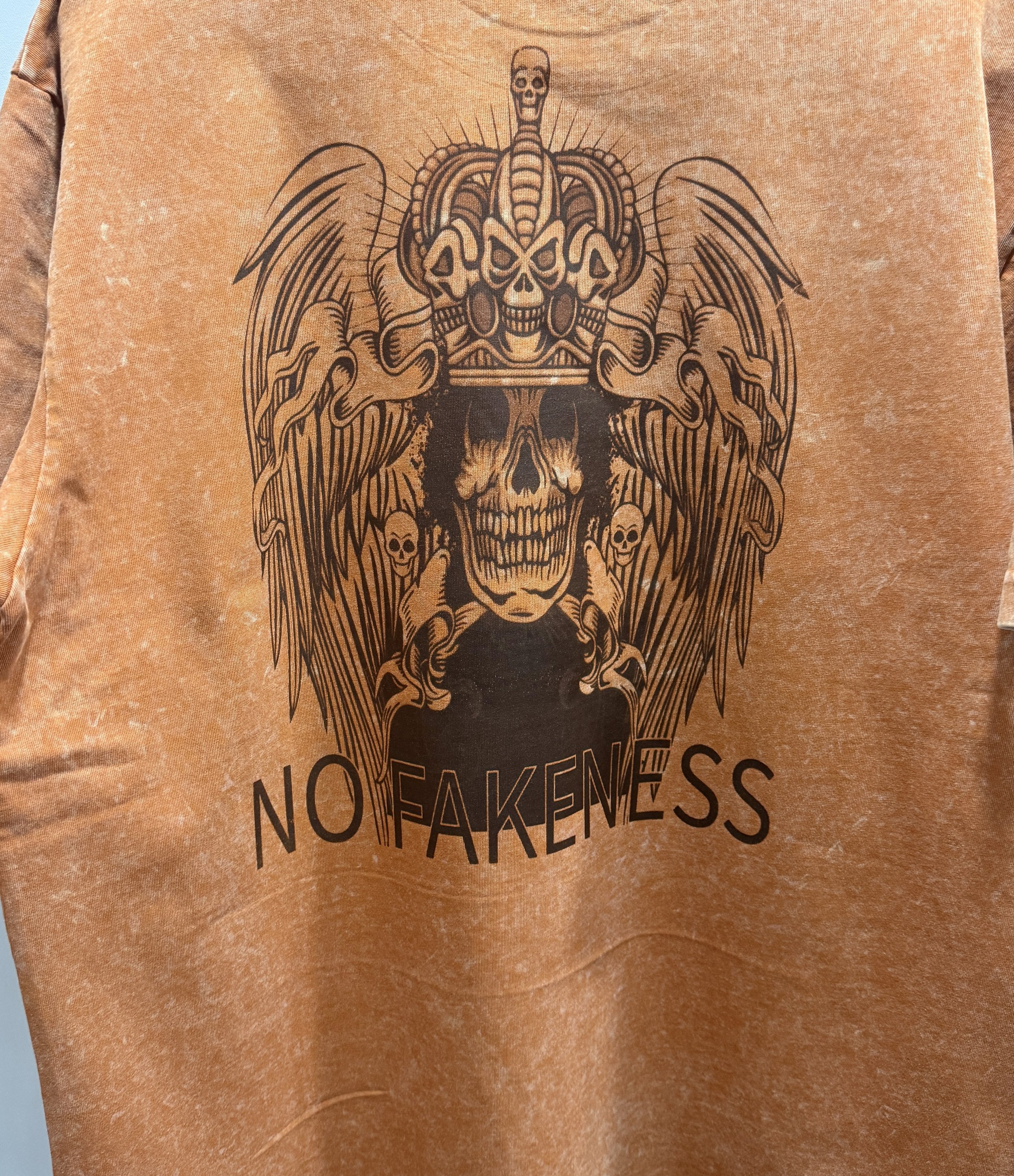 No Fakeness Reign Tee - Rust