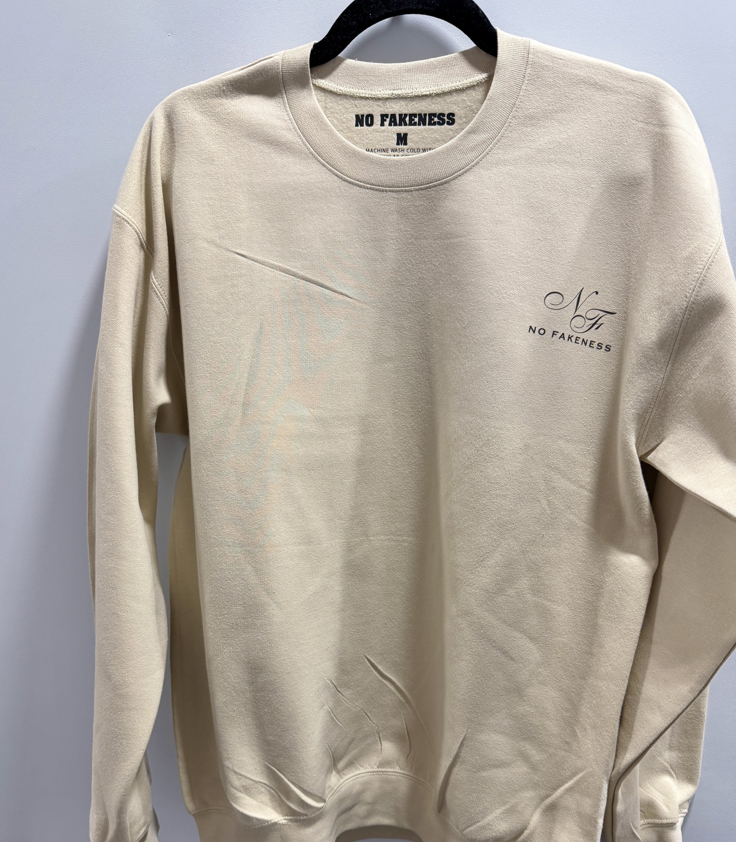 Signature Beige Sweatshirt - No Fakeness