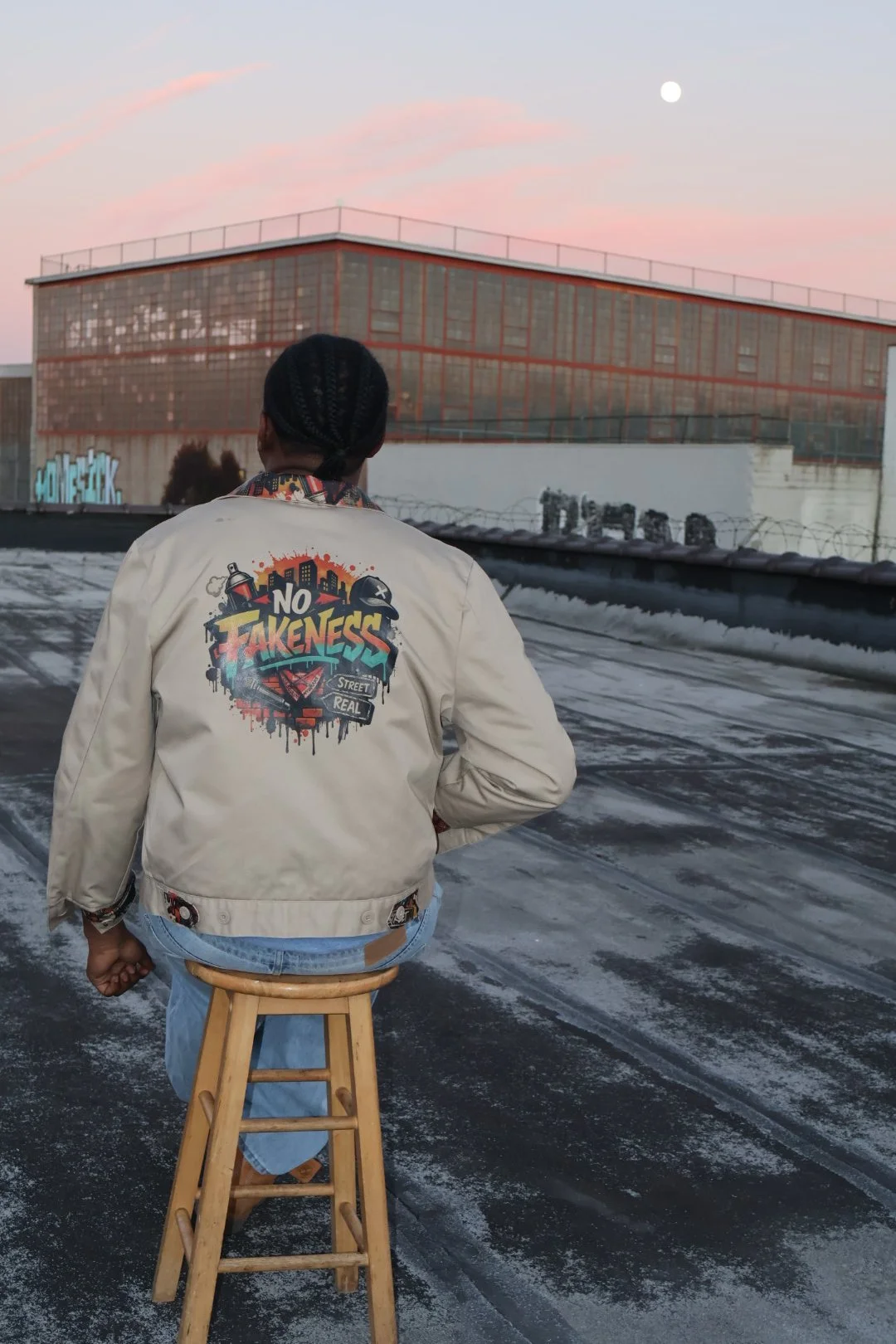 Tan Painted Worker Jacket