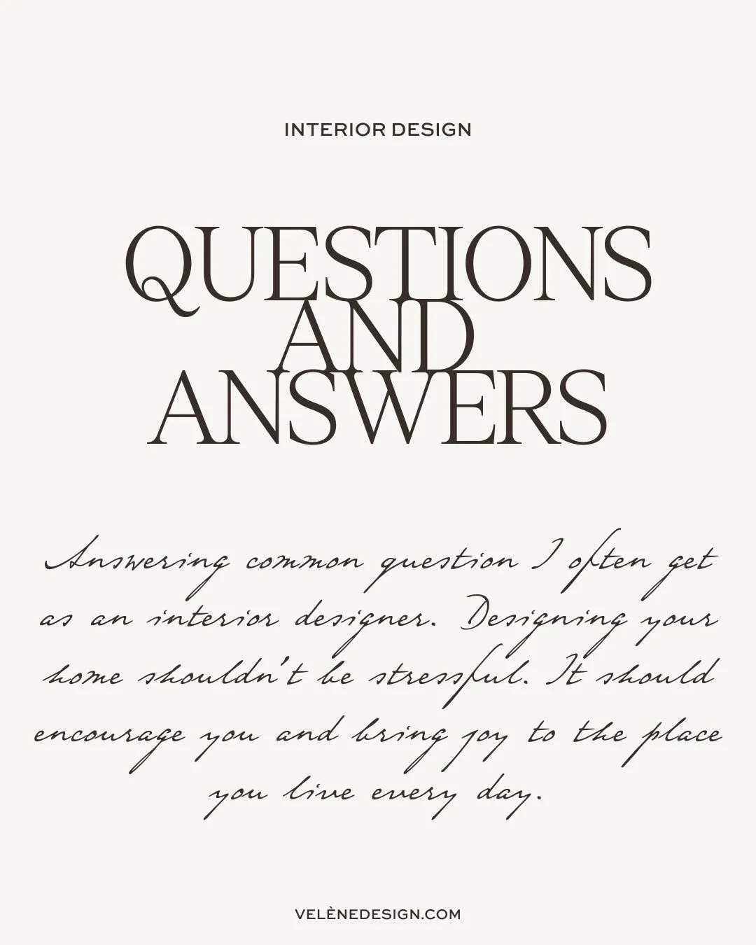 Q&amp;A time! I'm sharing a few design questions that are a little out of the ordinary. Swipe to see what they are&mdash;and maybe learn something new about creating your dream space!