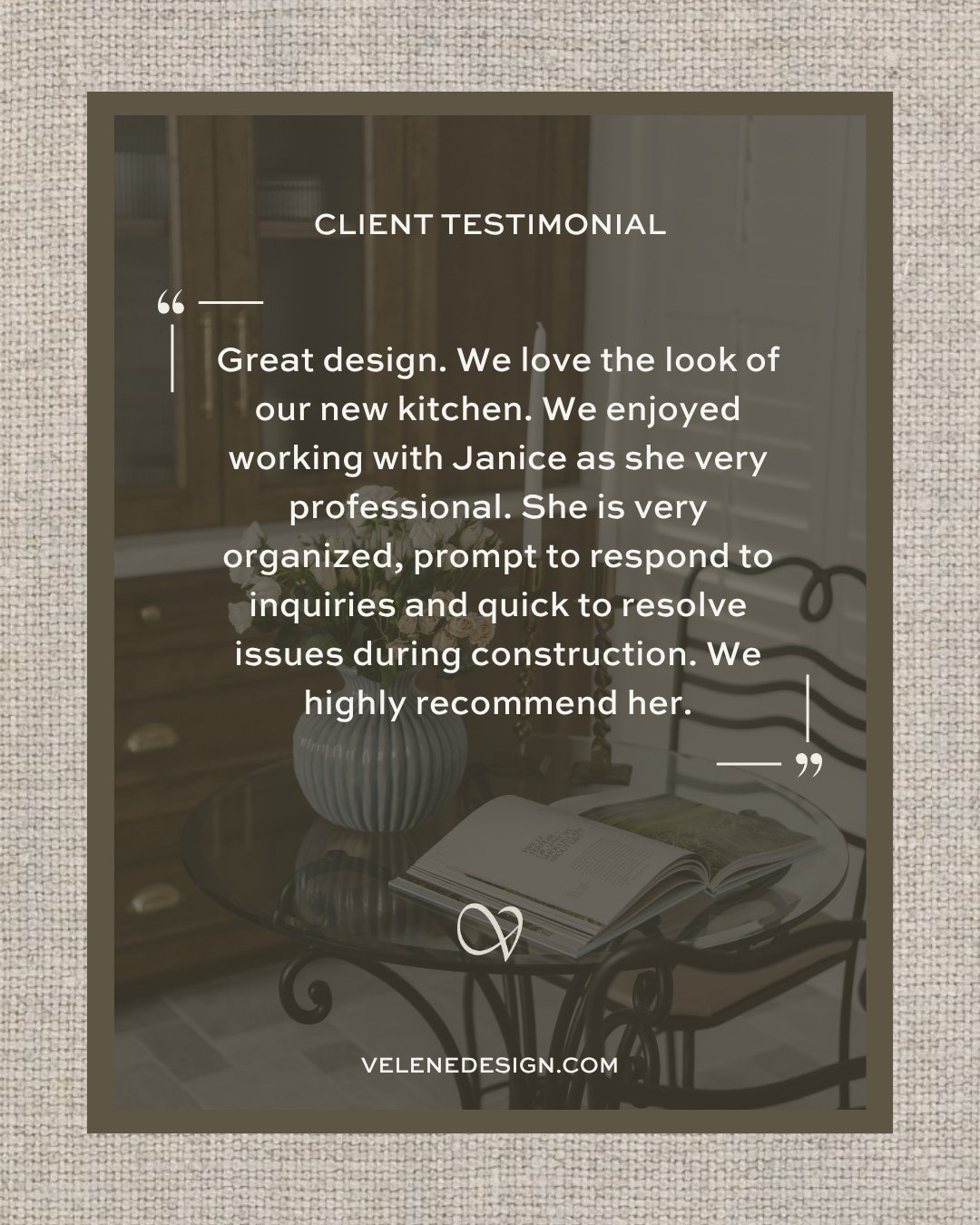 Always so grateful for our clients&mdash;reading their kind words truly fills my heart.🤍 #thankyou!