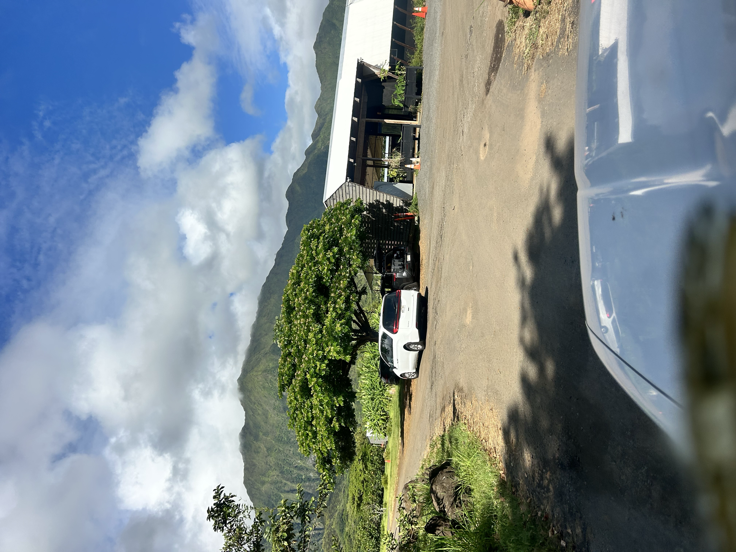 Stay left of fork and pass the first building on right