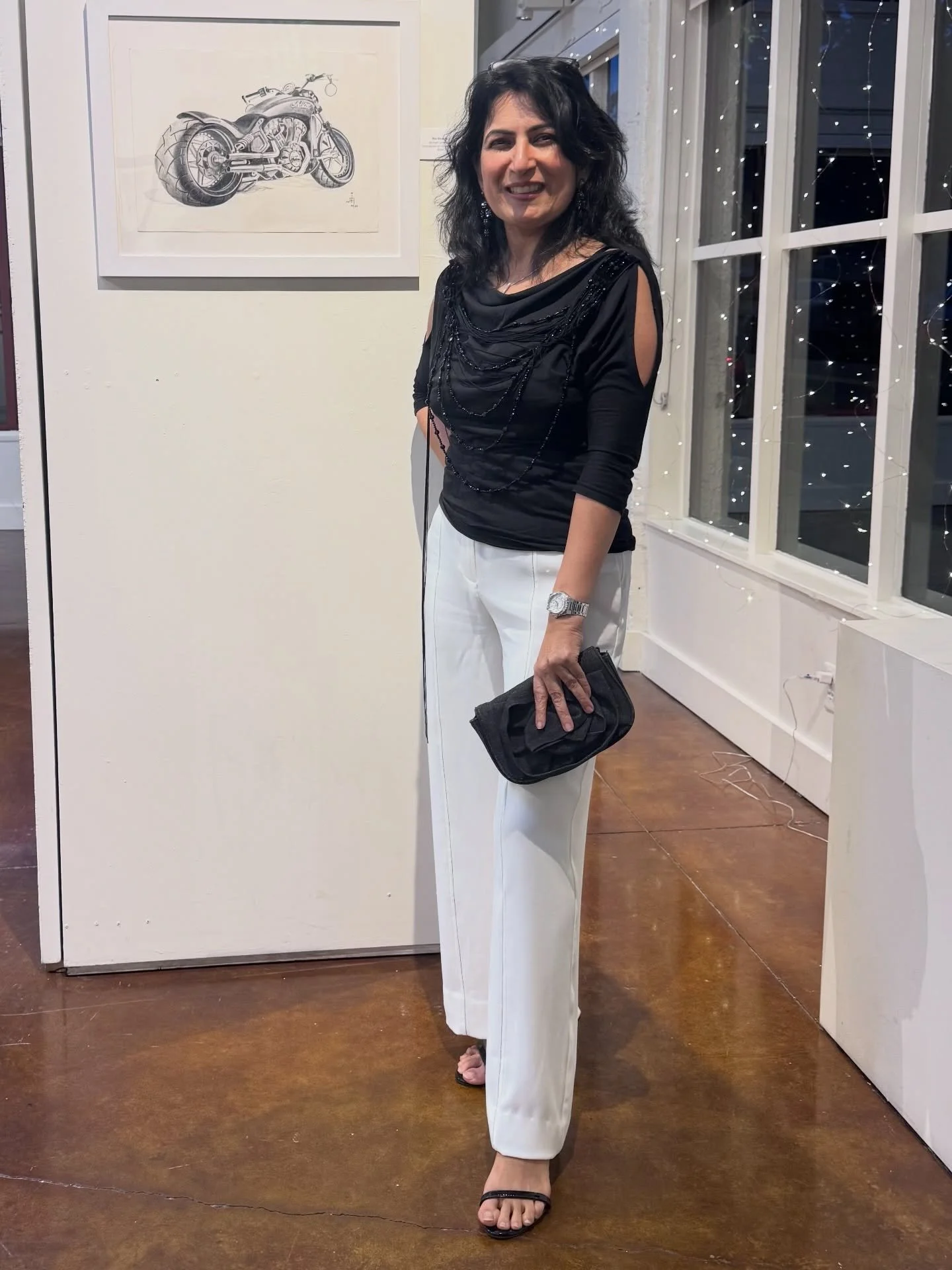 A chatty evening at Pacific art league @pacificartleague at the artist reception of two shows celebrating color pencil through amazing works.

My group exhibition and solo exhibition of Mike Pitzer

Met my friends Marco, Denise &amp; Mike also works 