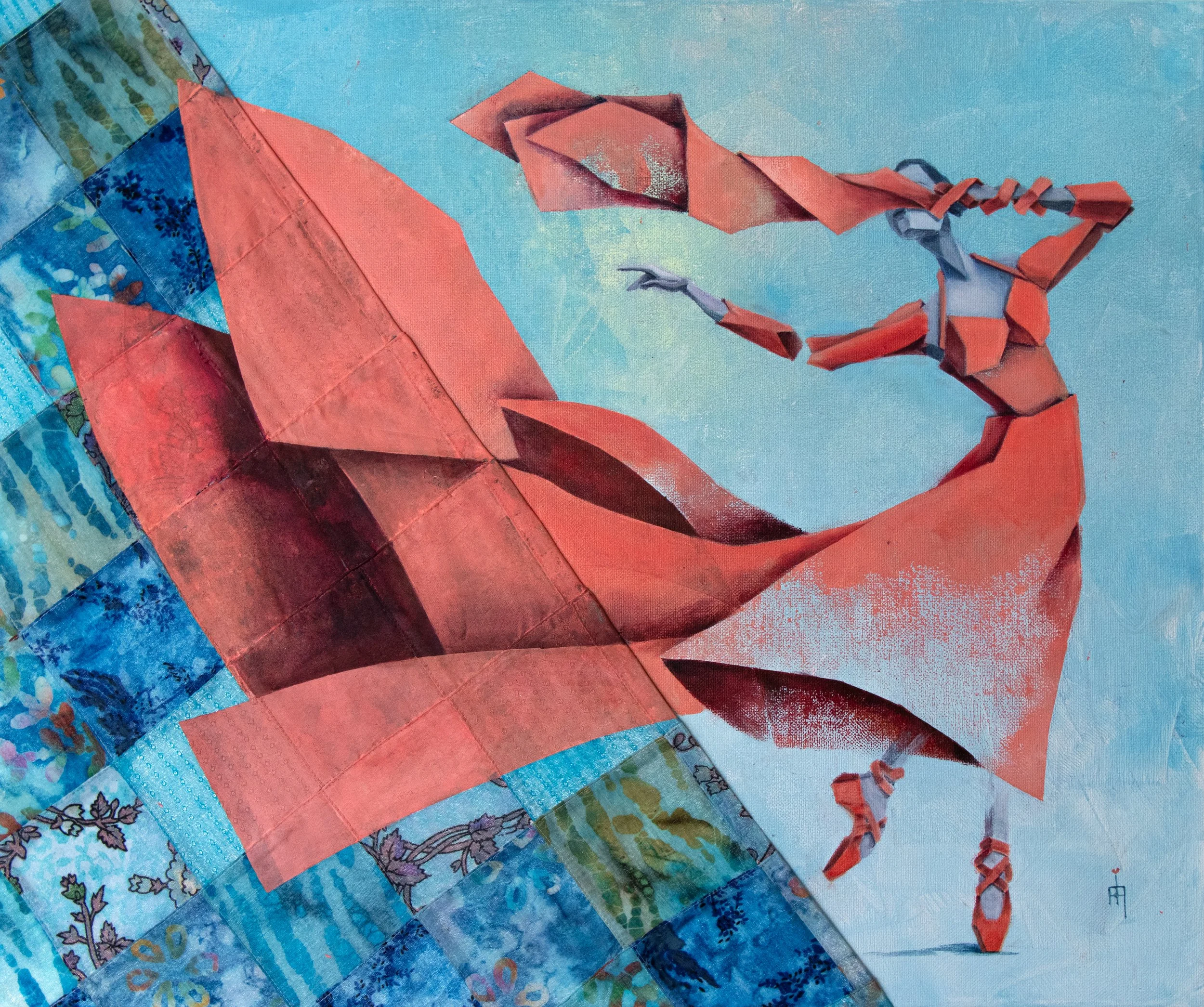 Lyrical Soul Ballerina 39-rescued textile on canvas.jpg