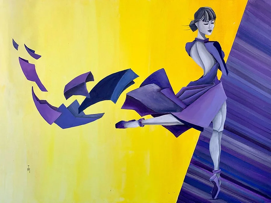 Lyrical Soul-Ballerina-14, Acrylic on canvas_36X24_$1790_SOLD