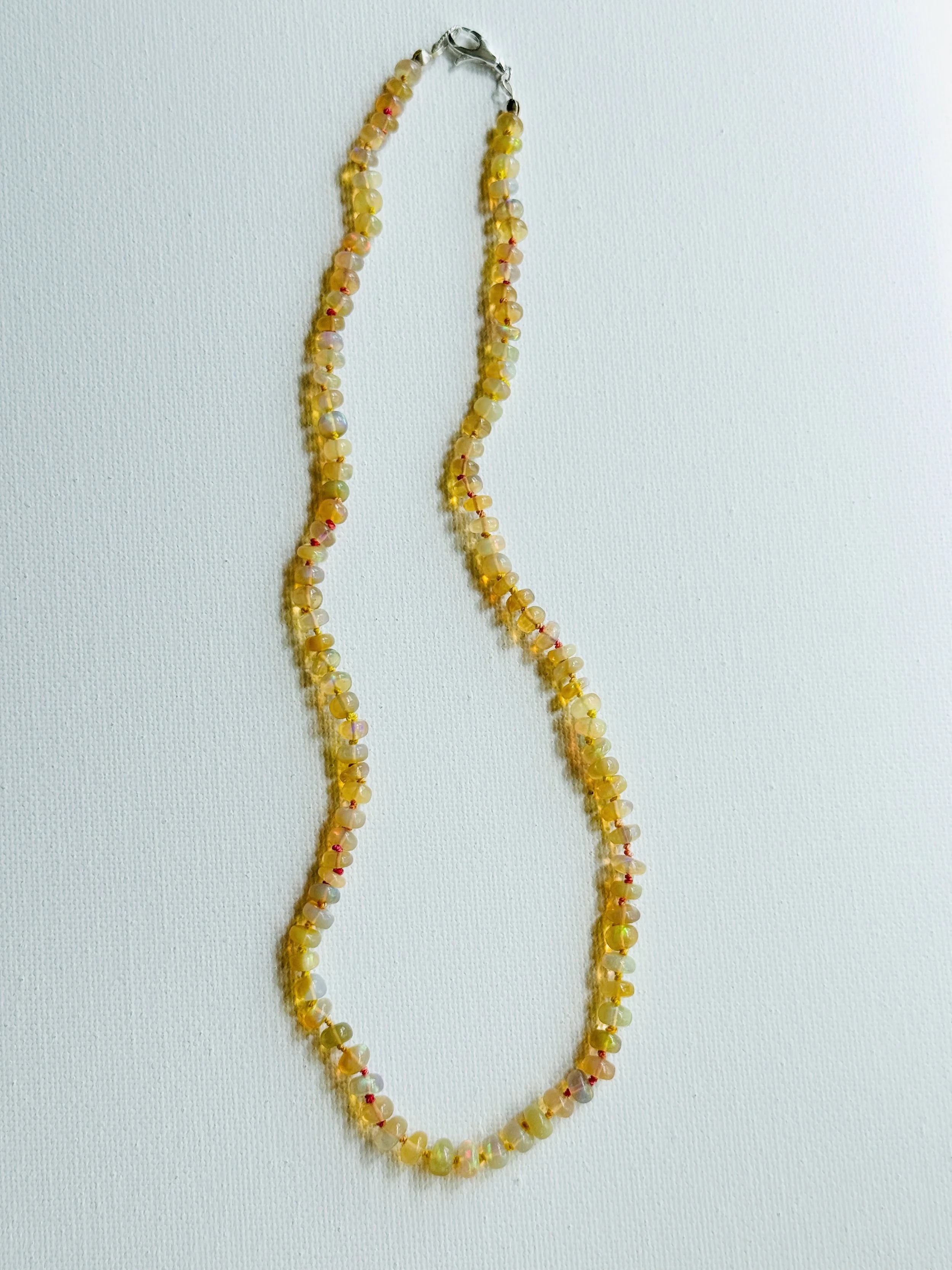 ORANGE HONEY OPAL NECKLACE