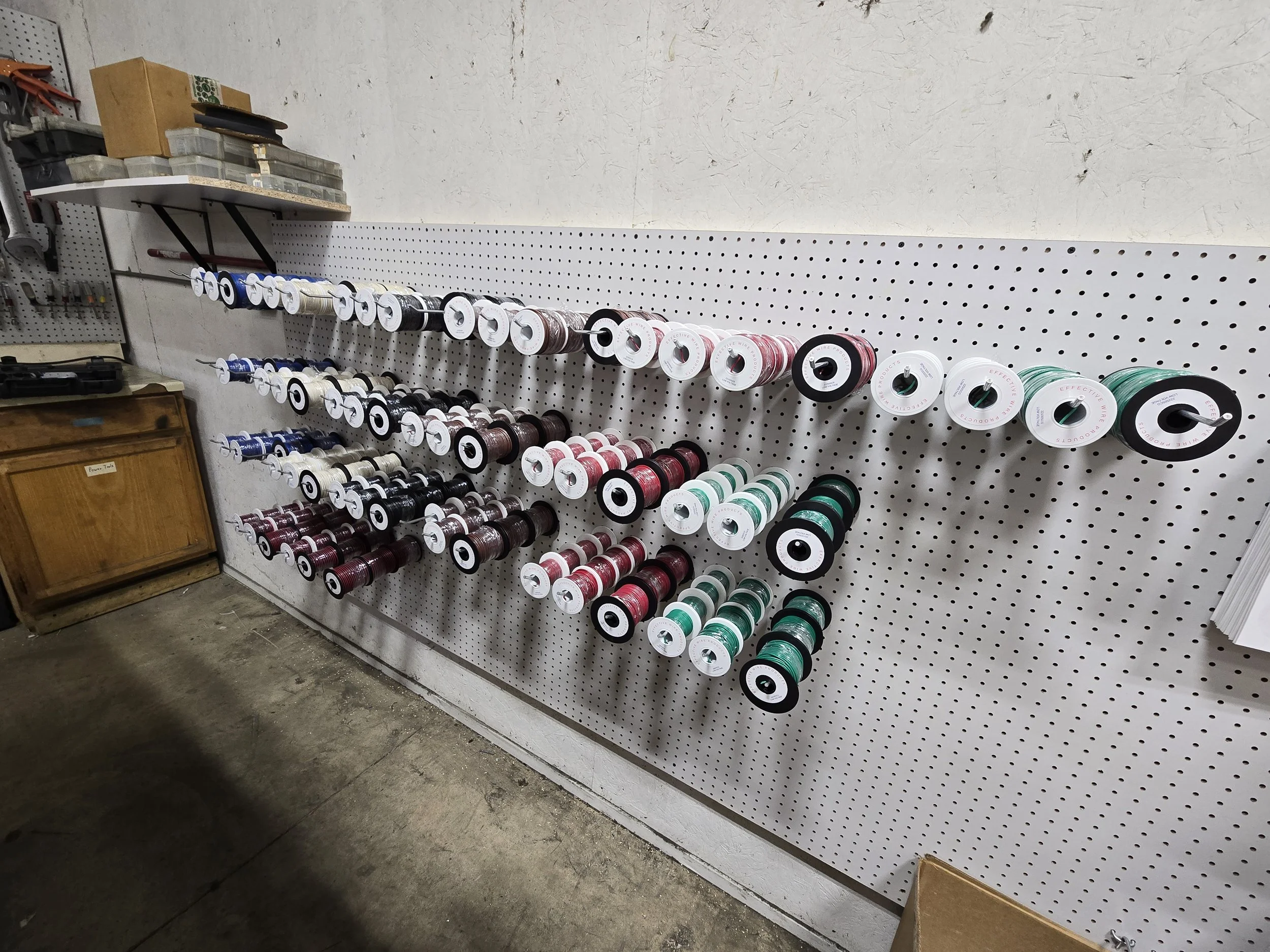 Spools of wire