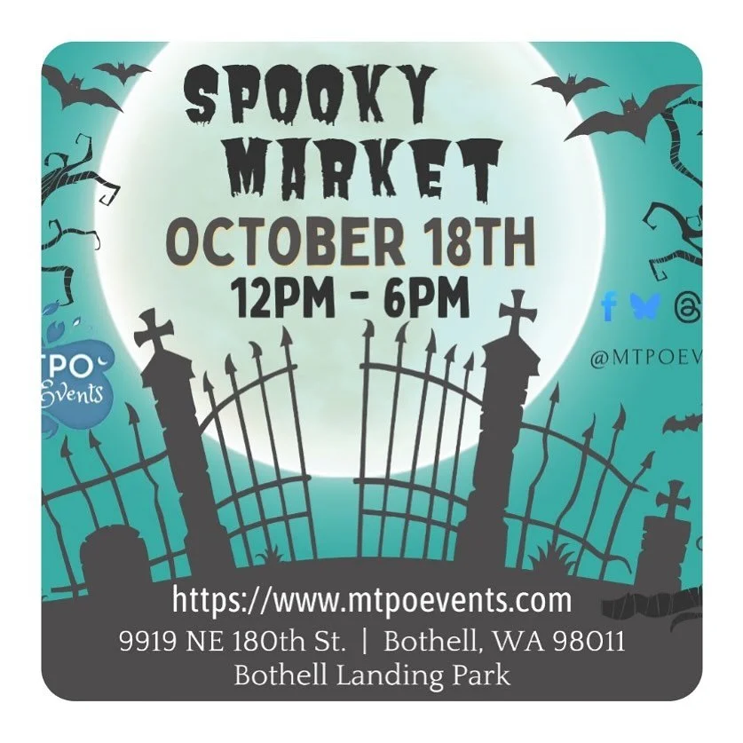 🍧👻 See you soon at the Spooky Market!  Menu at icedupasianstyle.com 👻🍧