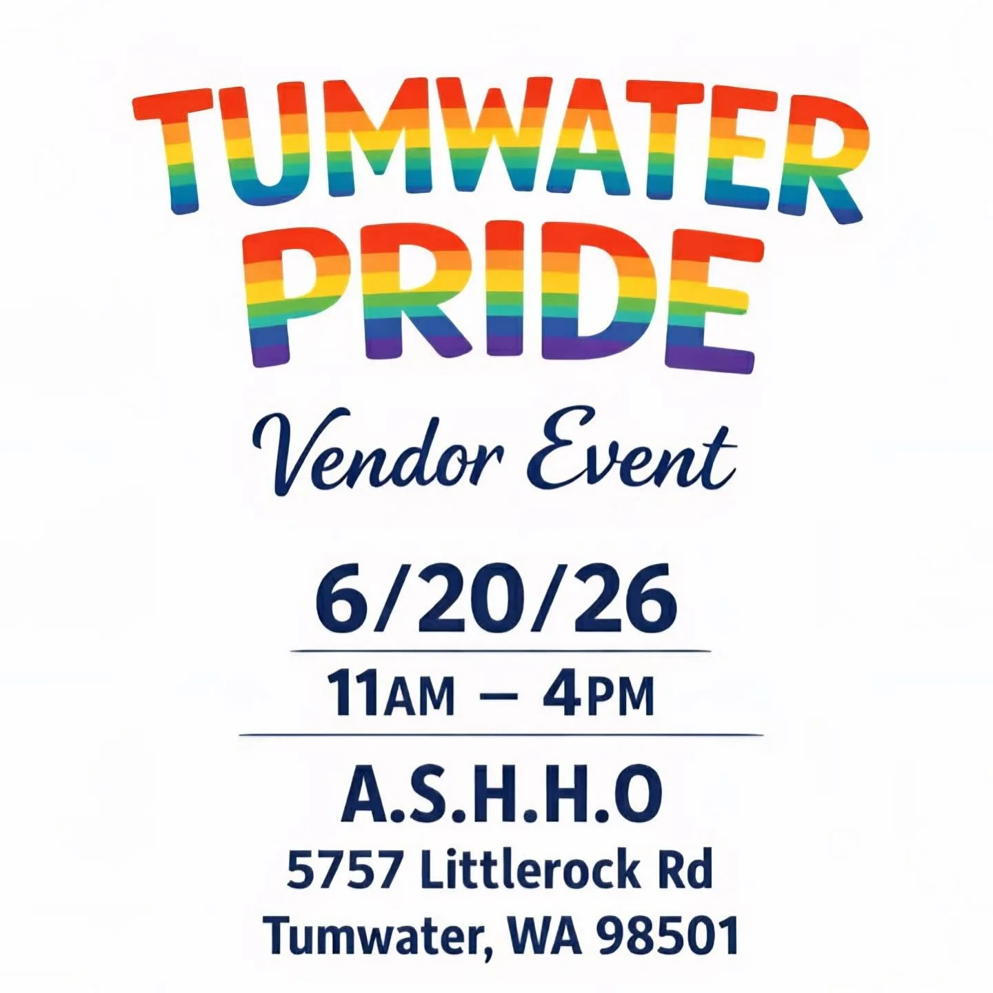 TUMWATER PRIDE 🏳️&zwj;🌈 🍧🍎🍑🥭🍈🫐🍇! See you in June !