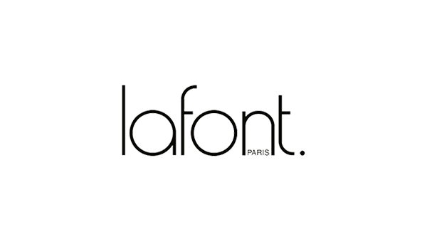 Logo en noir avec le mot « la font. » en texte fin et élégant.