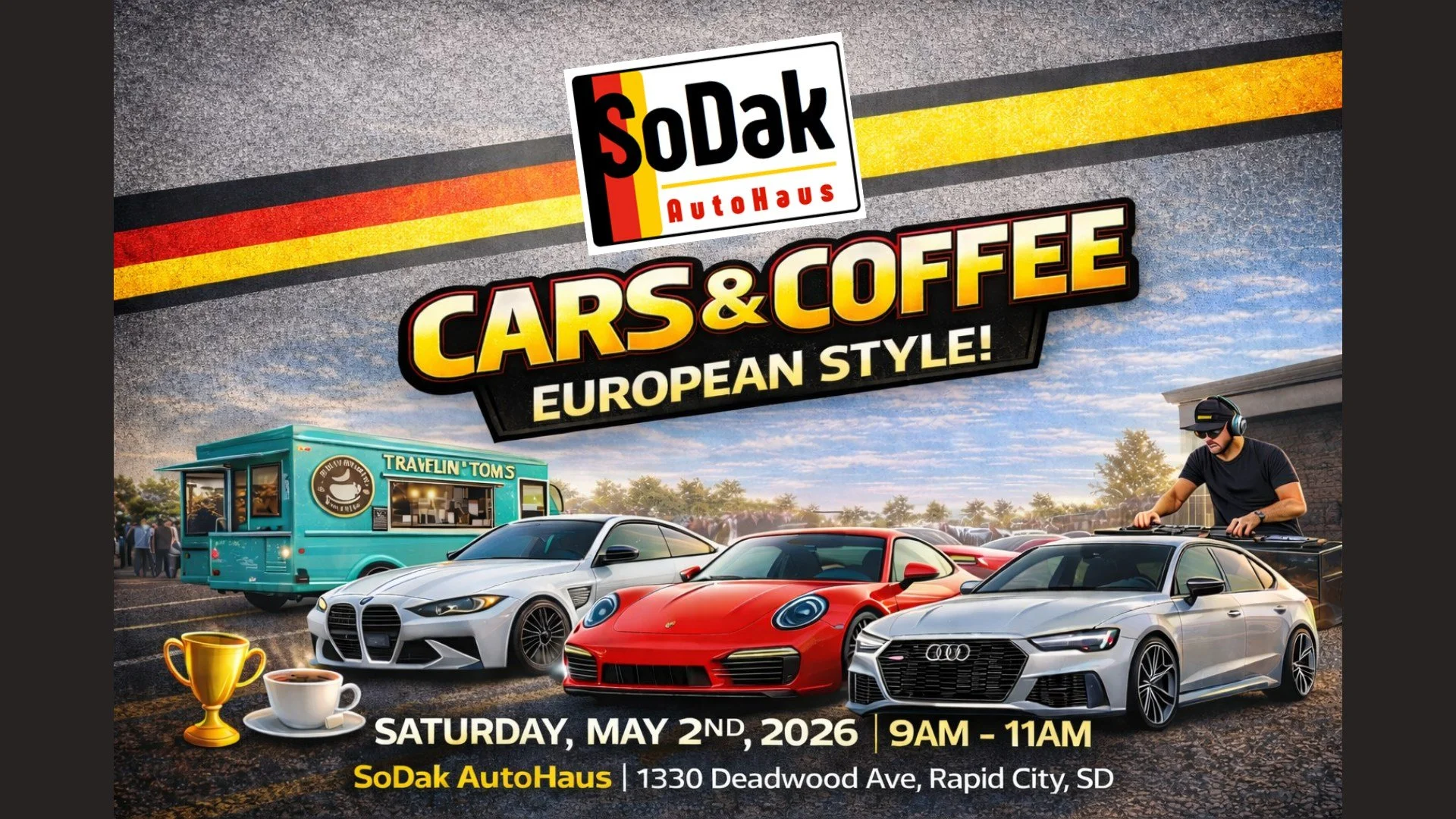 Spring Cars &amp; Coffee Euro Style at SoDak AutoHaus