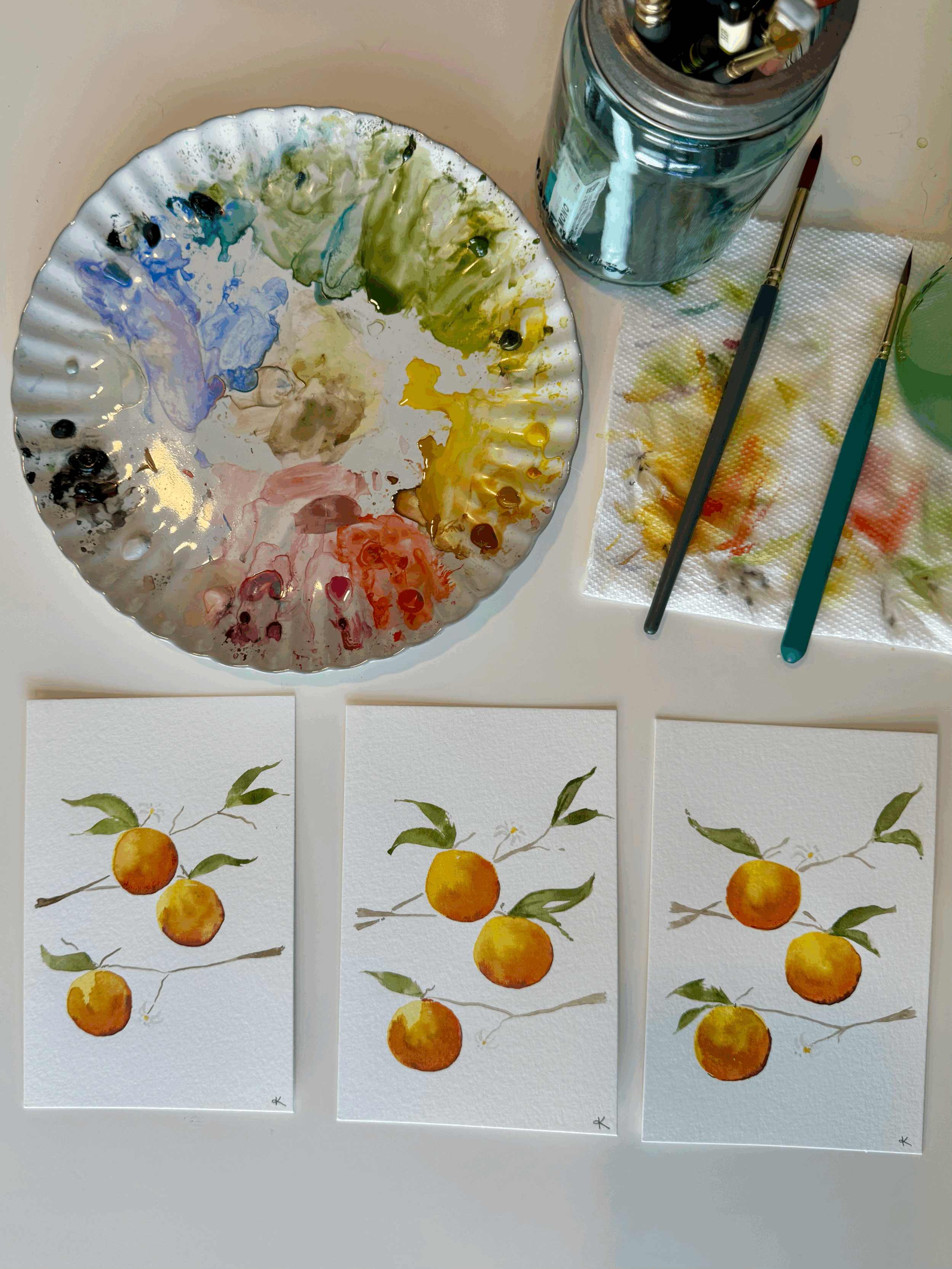 Nectarine Postcard