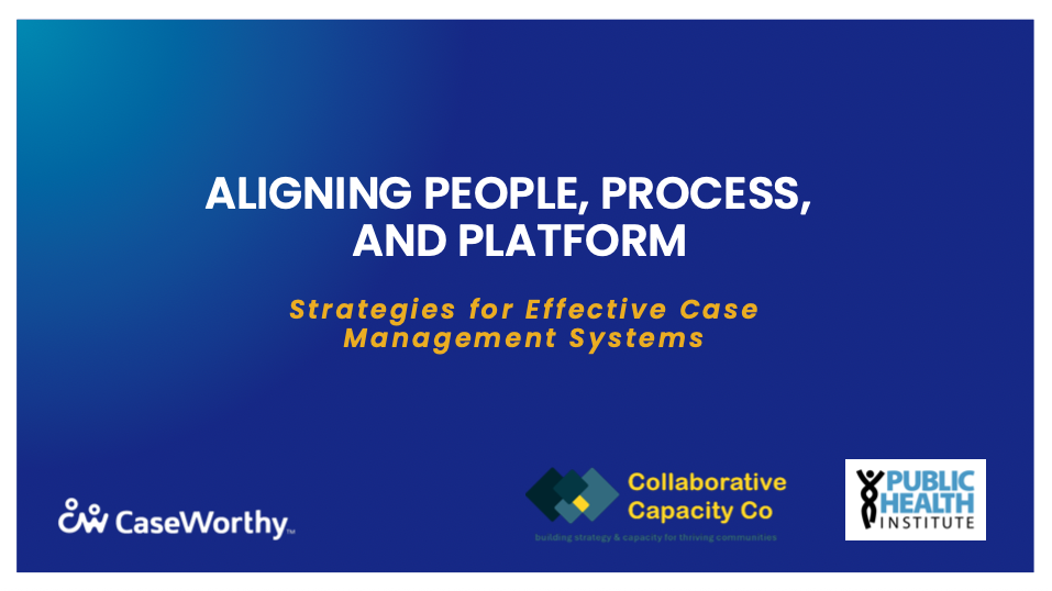 Aligning People, Process, and Platform Webinar Slides