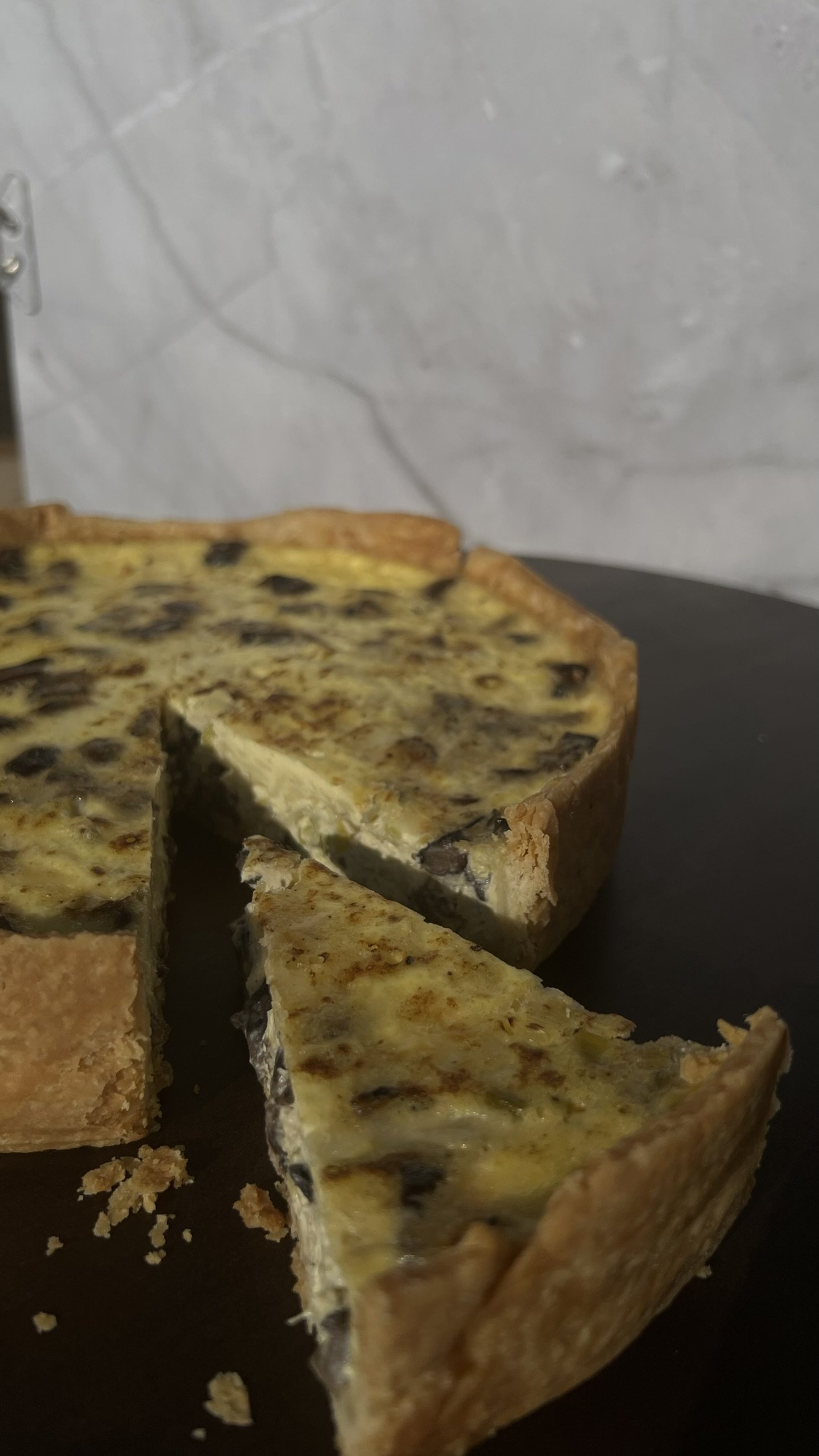 Mushroom and Leek Quiche