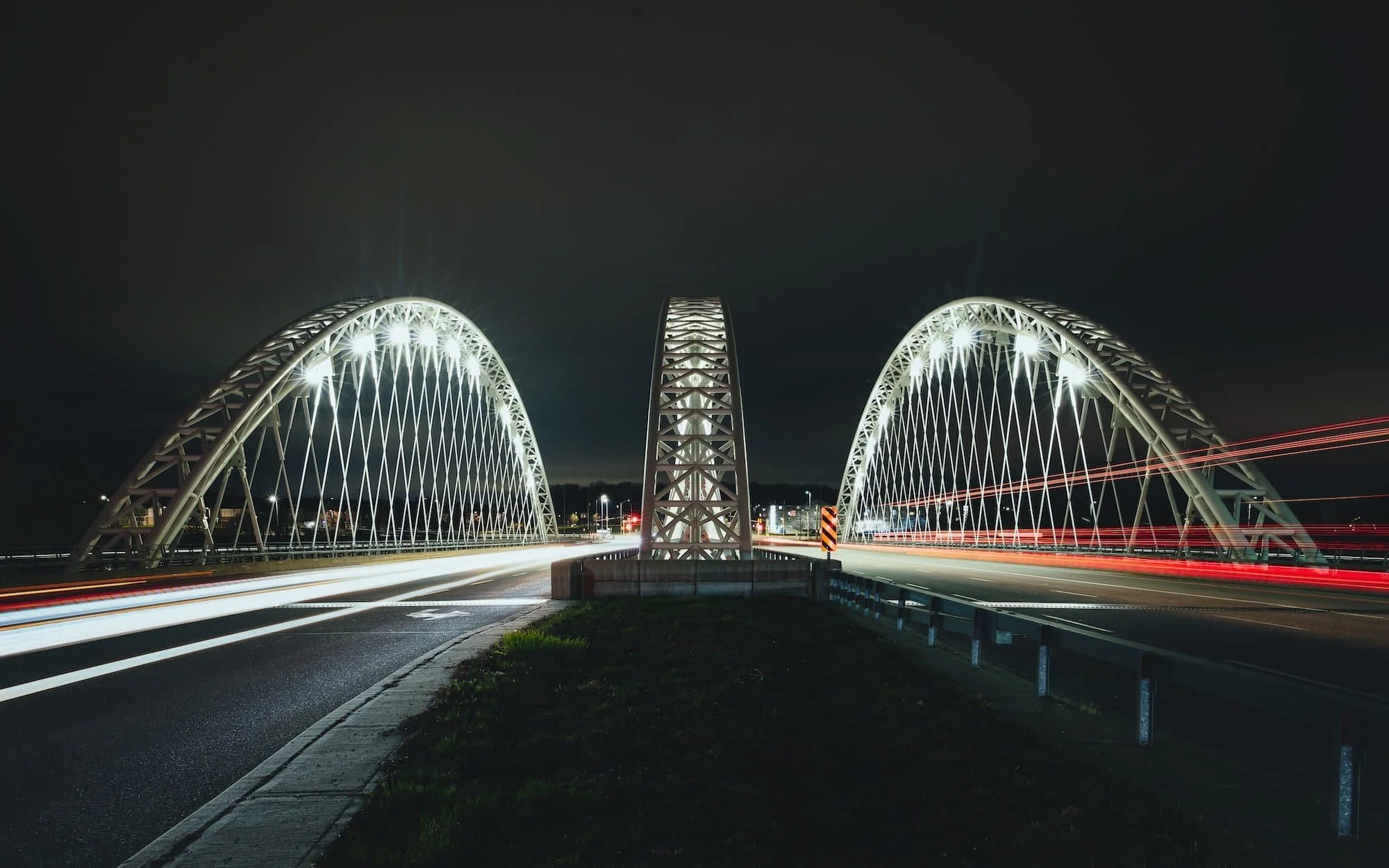 Vimy Bridge in Barrhaven at night