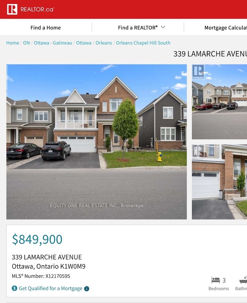 Realtor.ca Listing, Ottawa Real Estate
