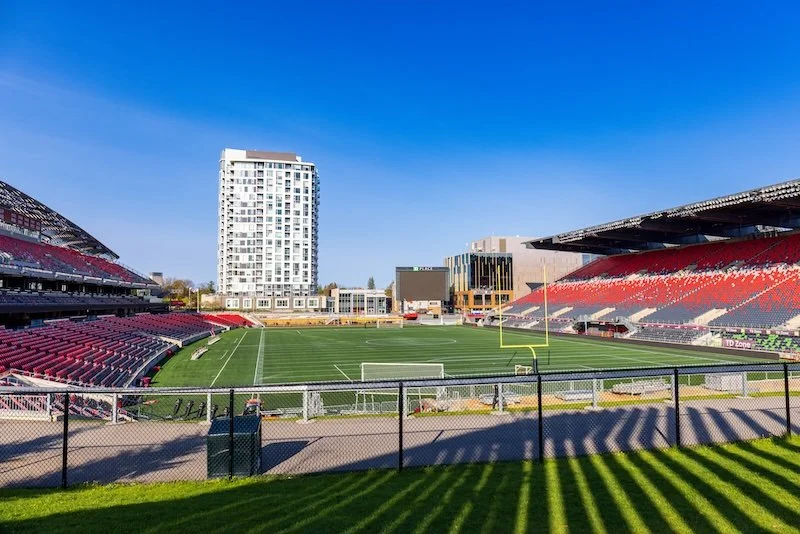 View of TD Place football field in The Glebe, Glebe real estate, glebe realtor