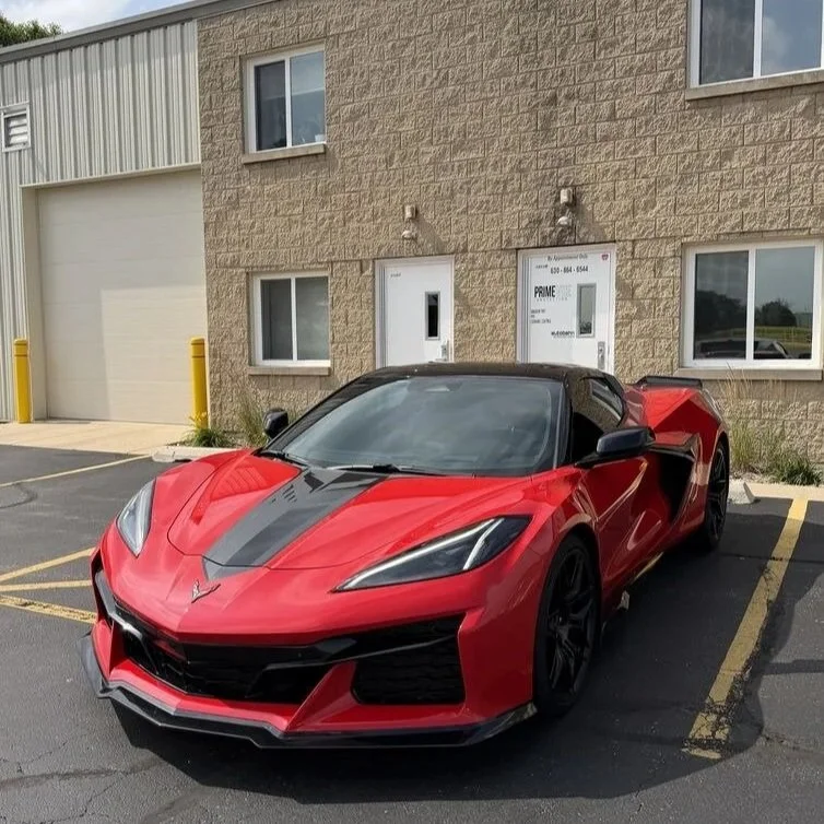 Corvette C8 Z06 with full coverage ppf installed at PrimeVue Protection