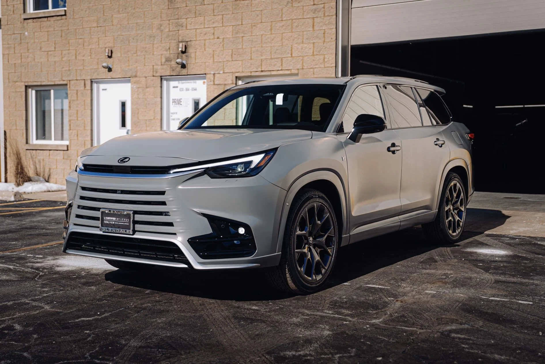 Lexus TX with full matte ppf coverage done at PrimeVue Protection