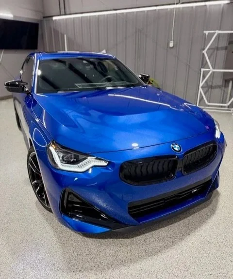 BMW getting ceramic coating applied at PrimeVue Protection